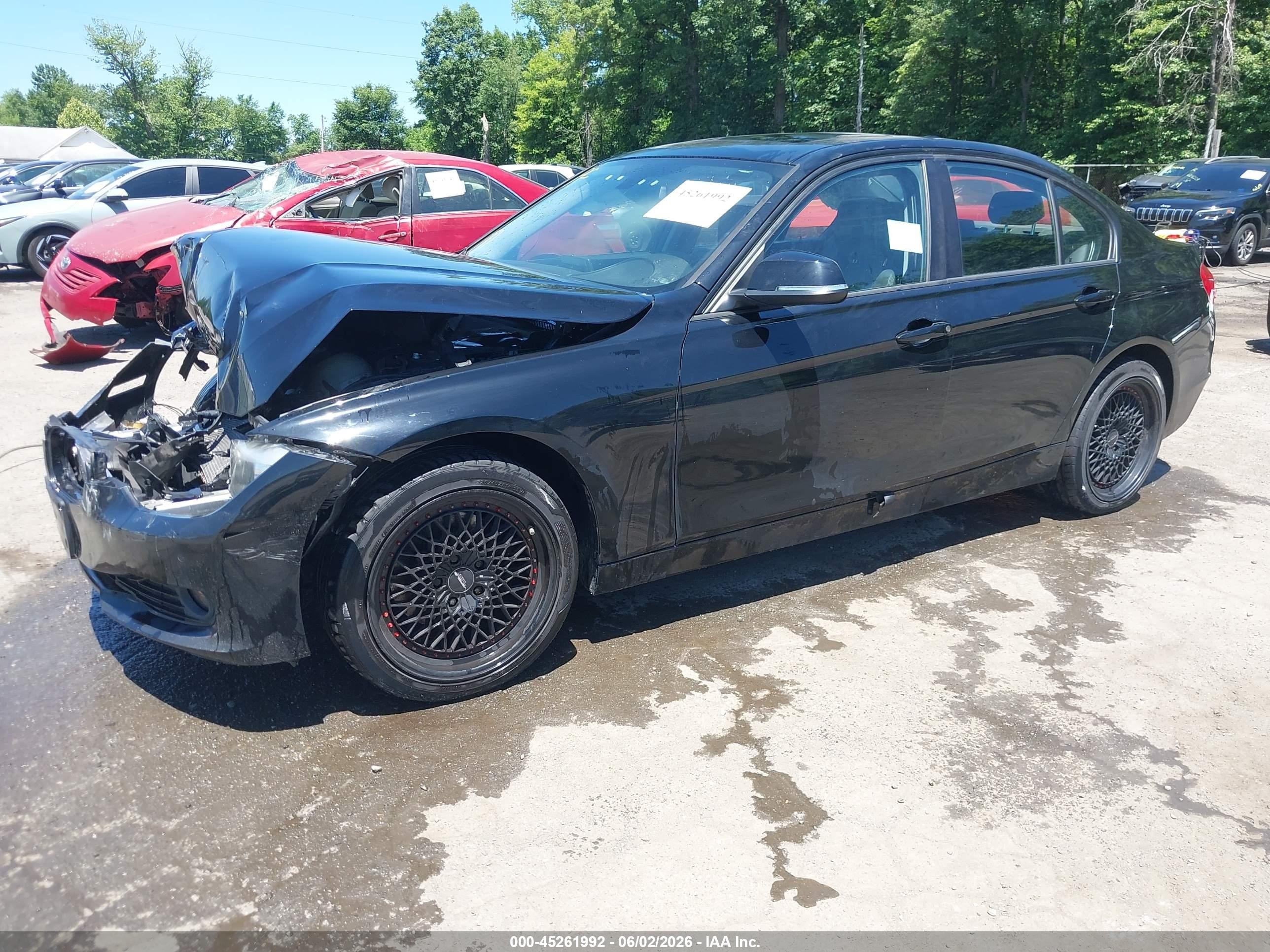 2015 Bmw 320i Xdrive Black vin: WBA3C3C54FK203416