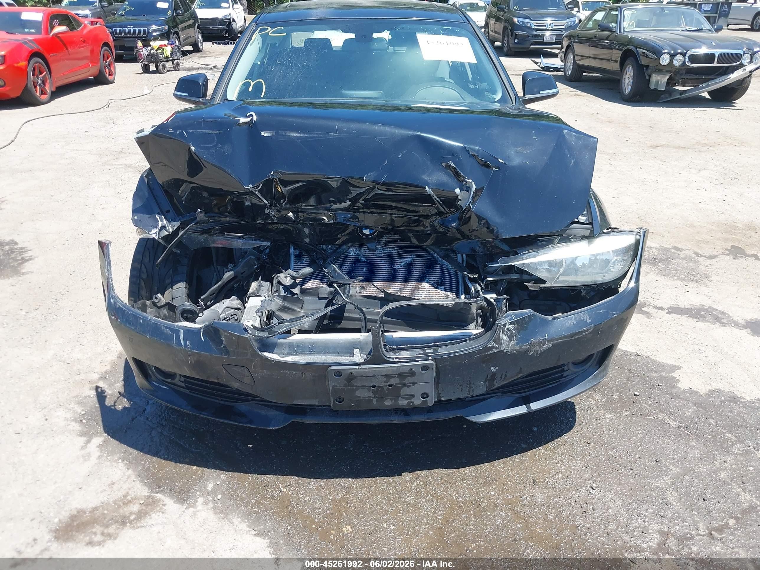 2015 Bmw 320i Xdrive Black vin: WBA3C3C54FK203416