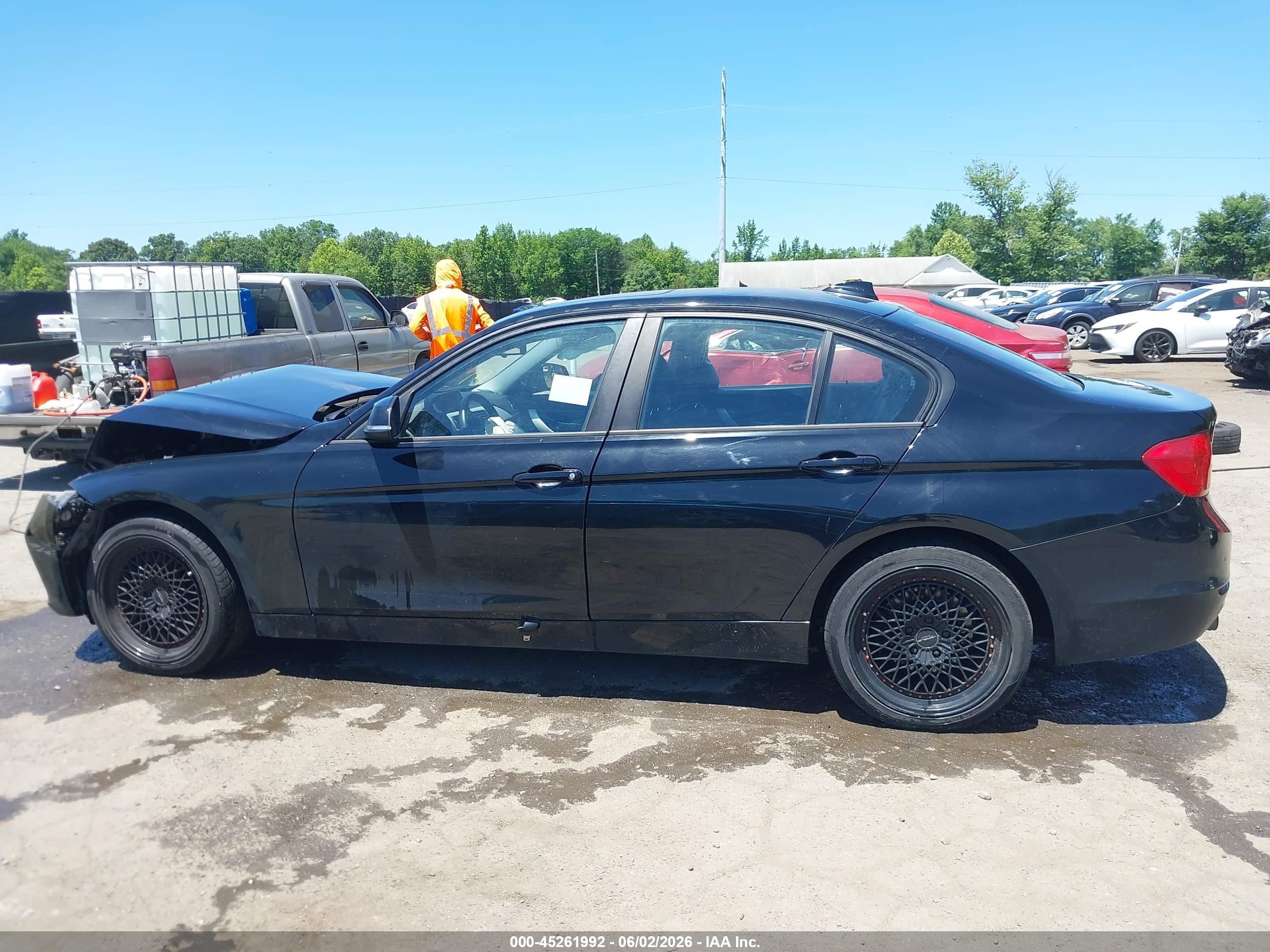 2015 Bmw 320i Xdrive Black vin: WBA3C3C54FK203416