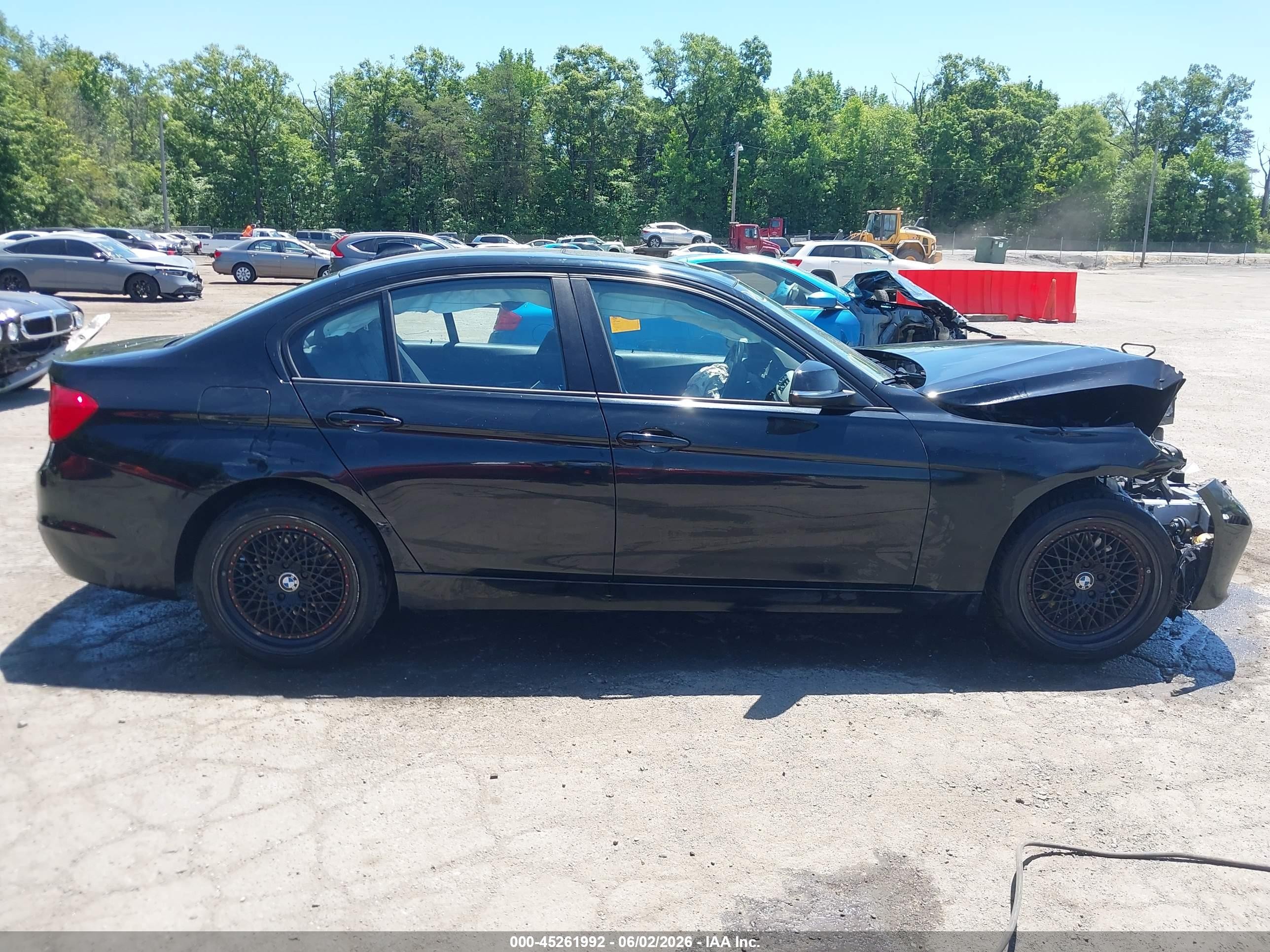 2015 Bmw 320i Xdrive Black vin: WBA3C3C54FK203416