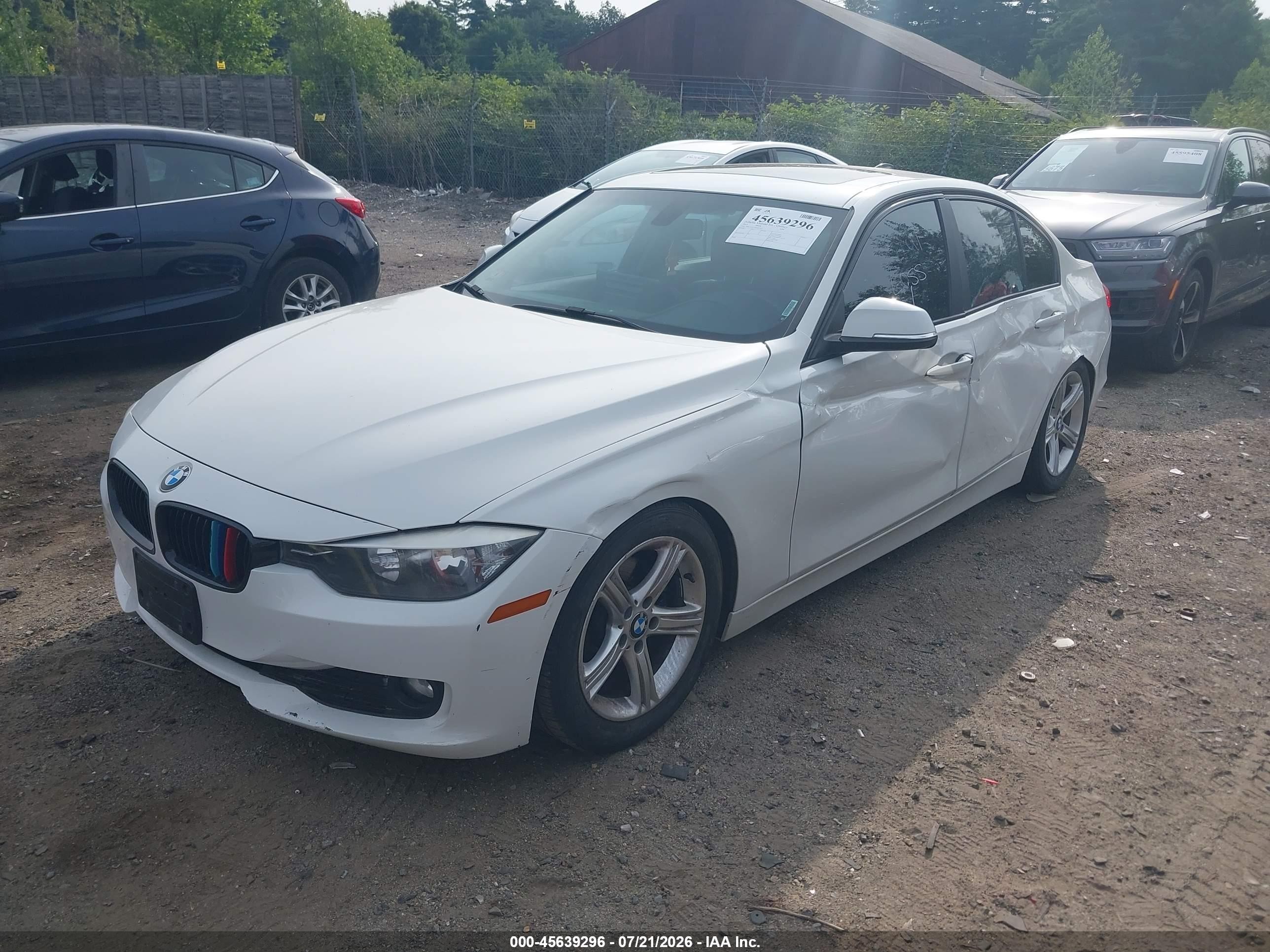 2014 Bmw 320i Xdrive White vin: WBA3C3C55EP661015