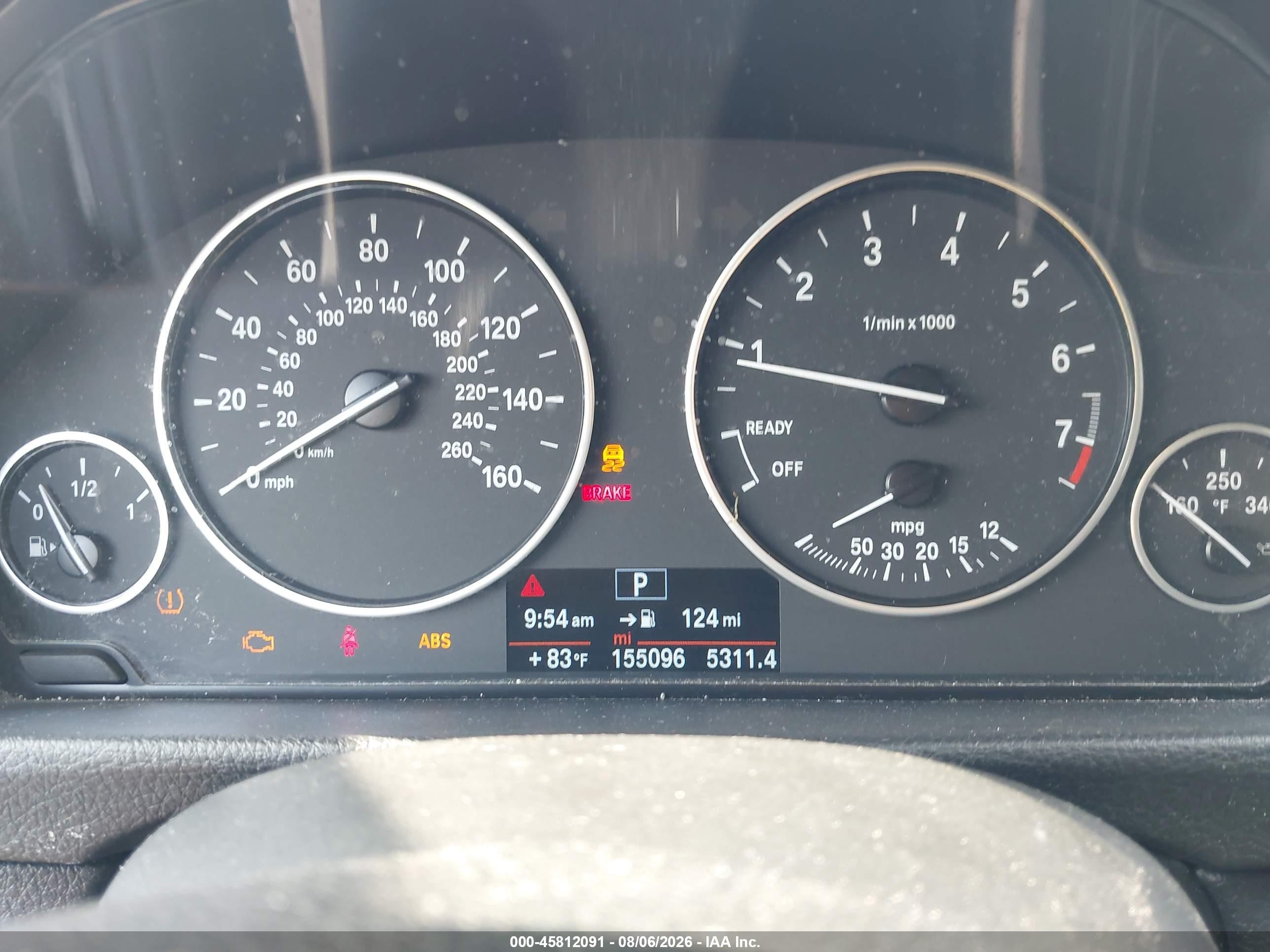 2014 Bmw 320i Xdrive Серый vin: WBA3C3C56EF983698