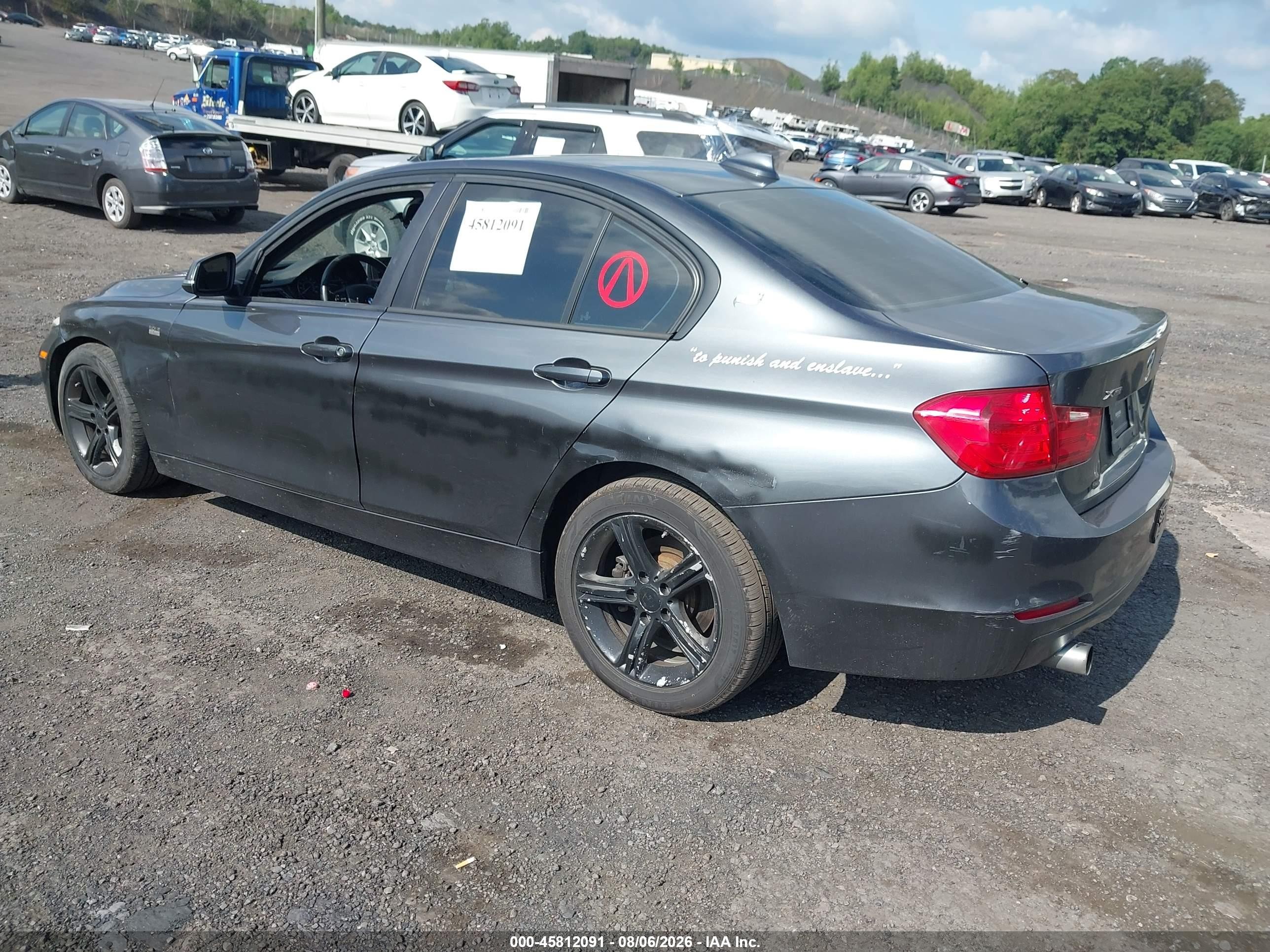 2014 Bmw 320i Xdrive Серый vin: WBA3C3C56EF983698