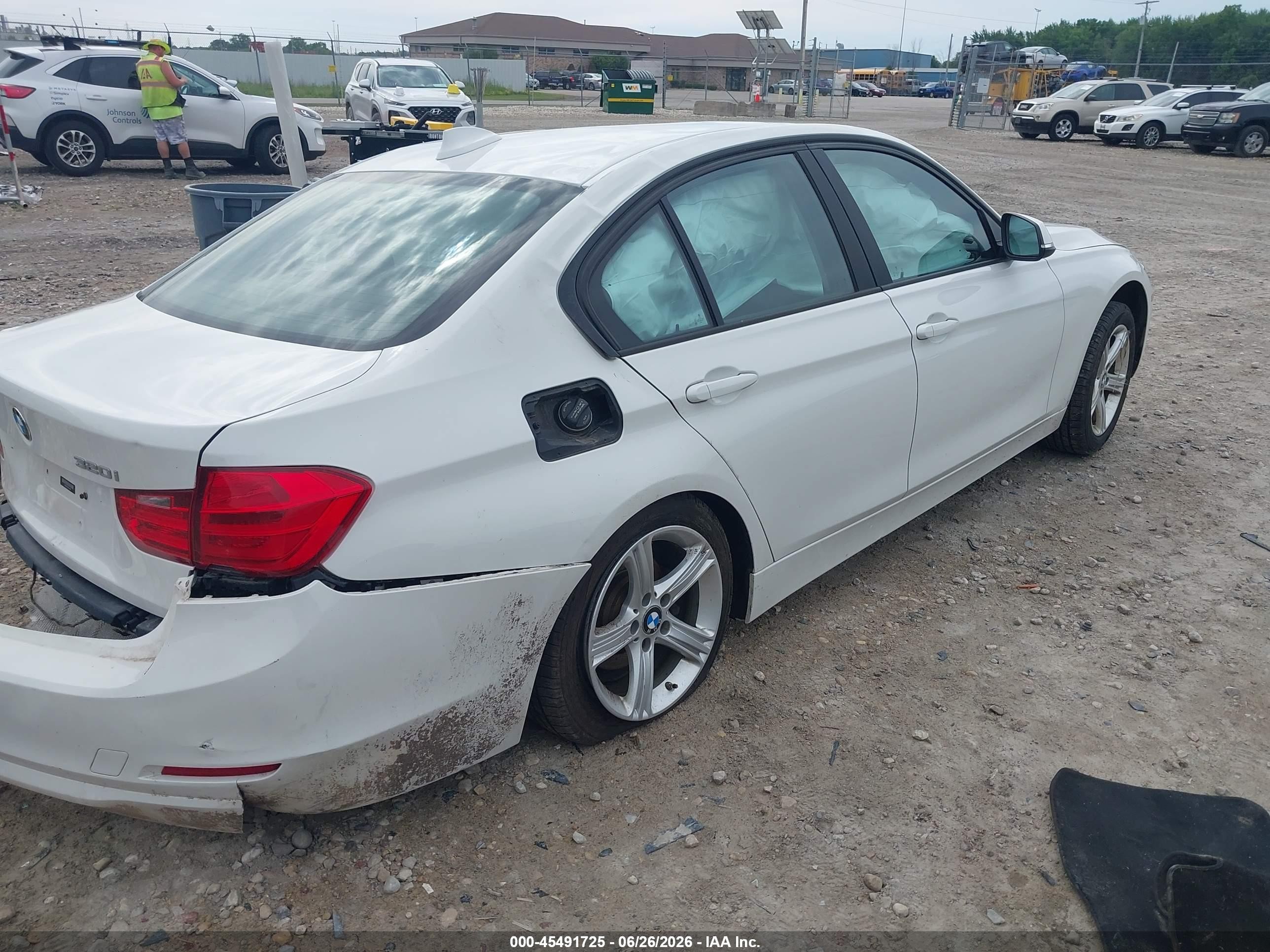 2015 Bmw 320i Xdrive White vin: WBA3C3C56FP664524