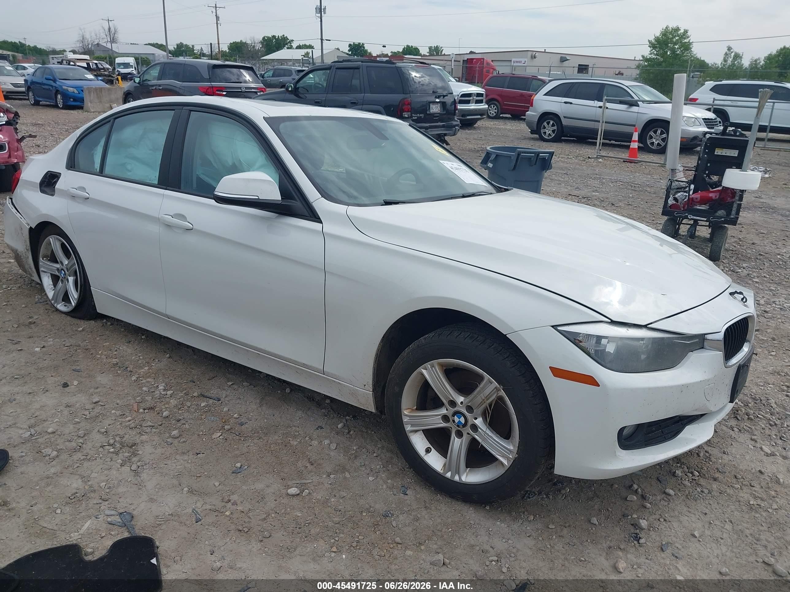 2015 Bmw 320i Xdrive White vin: WBA3C3C56FP664524