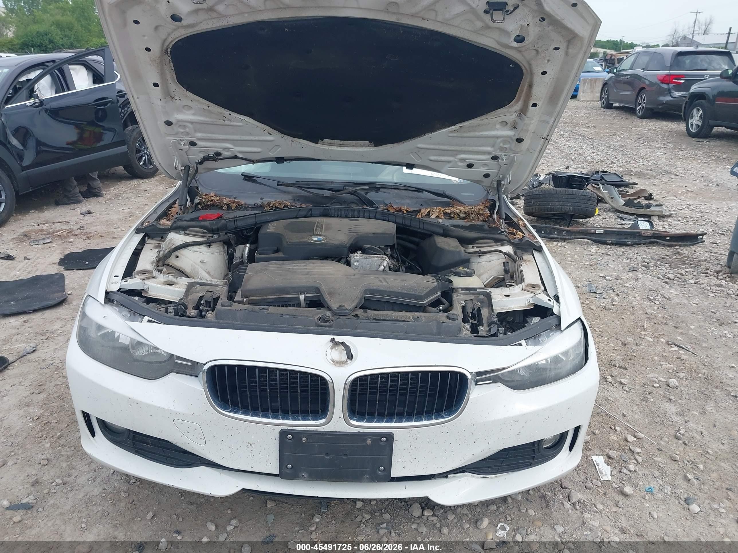 2015 Bmw 320i Xdrive White vin: WBA3C3C56FP664524