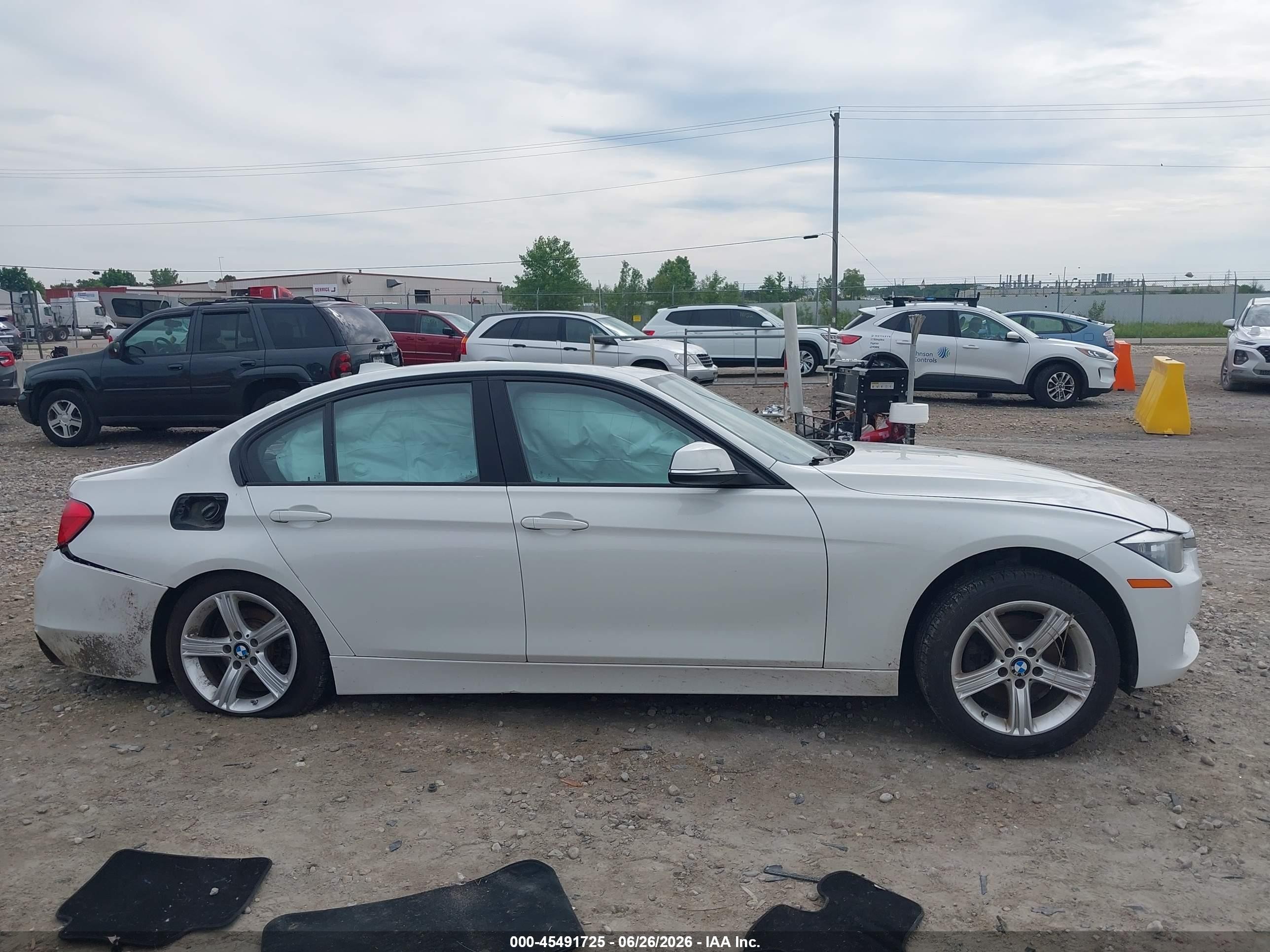 2015 Bmw 320i Xdrive White vin: WBA3C3C56FP664524