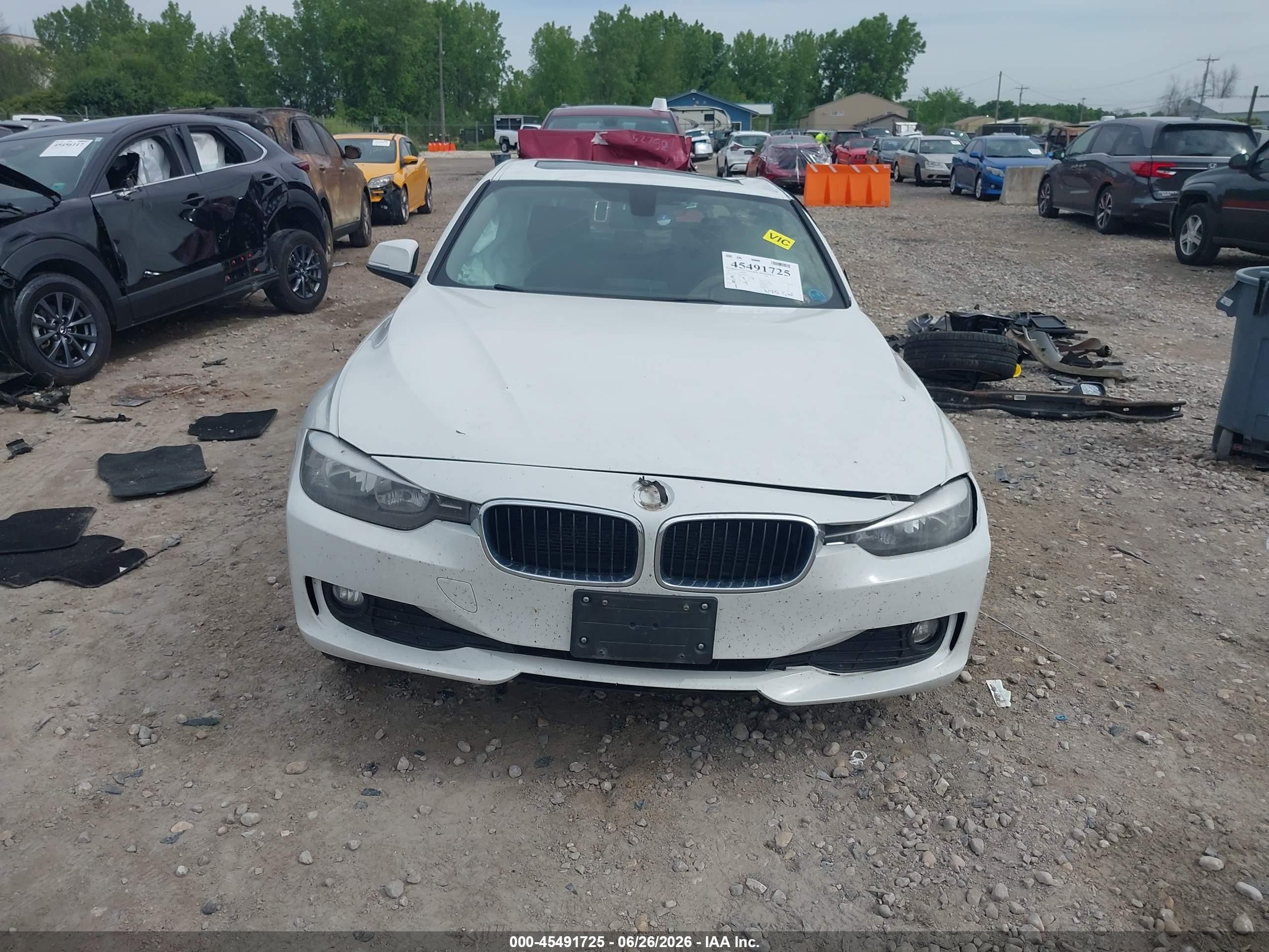 2015 Bmw 320i Xdrive White vin: WBA3C3C56FP664524