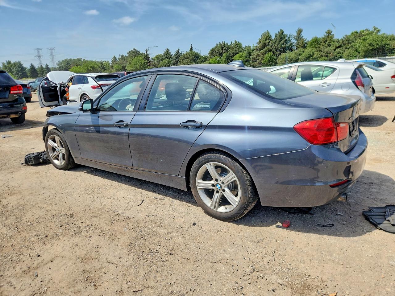 2013 Bmw 320 I Xdrive Gray vin: WBA3C3C57DF980761