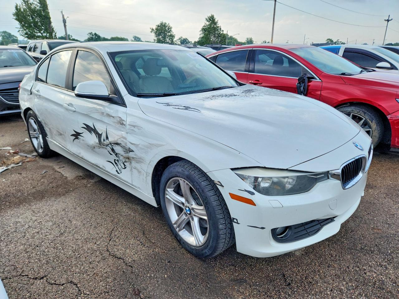 2014 Bmw 320 I Xdrive White vin: WBA3C3C57EF984794