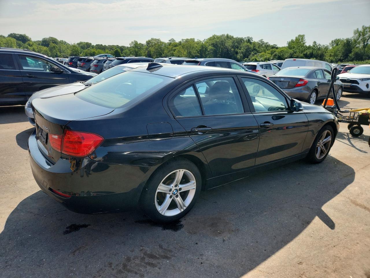 2014 Bmw 320 I Xdrive Black vin: WBA3C3C57EF985167