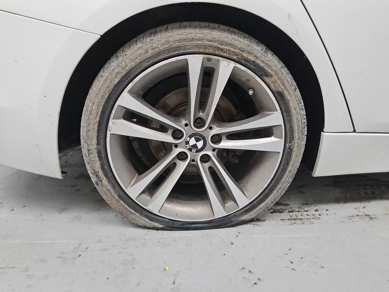 2015 Bmw 320 I Xdrive White vin: WBA3C3C57FK202468 Damage: Right Rear Wheel, Curb Rash, > 12 Inches