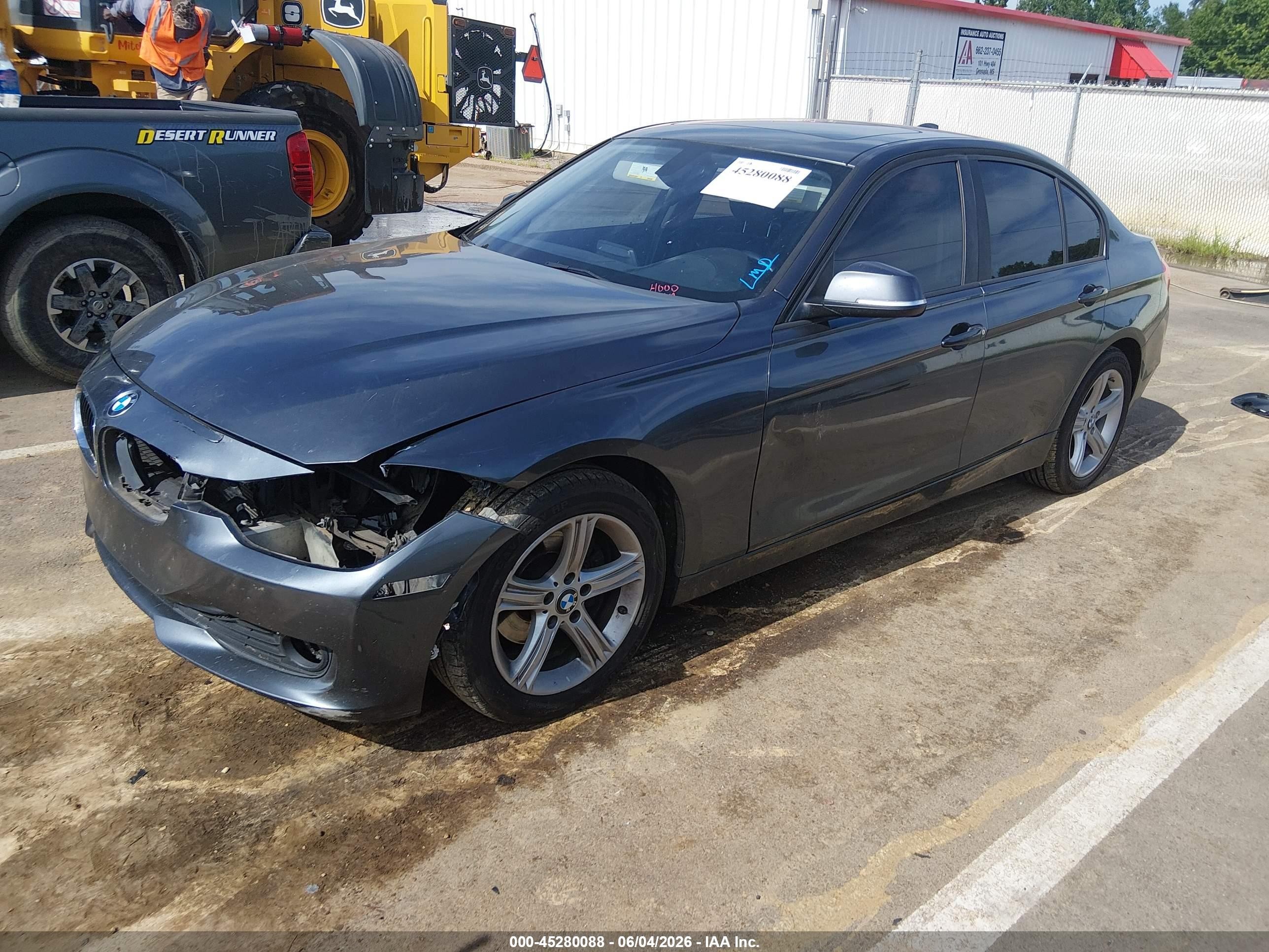 2015 Bmw 320i Xdrive Gray vin: WBA3C3C57FP663754