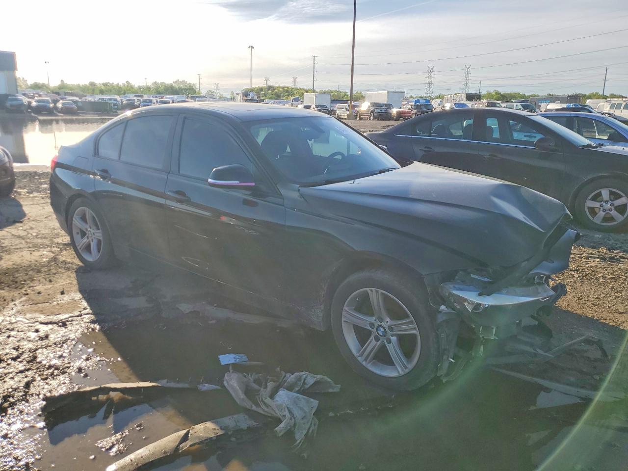 2015 Bmw 320 I Xdrive Black vin: WBA3C3C57FP663897