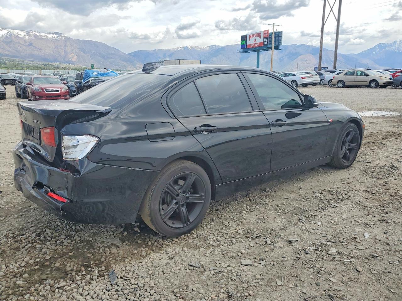 2014 Bmw 320 I Xdrive Black vin: WBA3C3C58EPV90912
