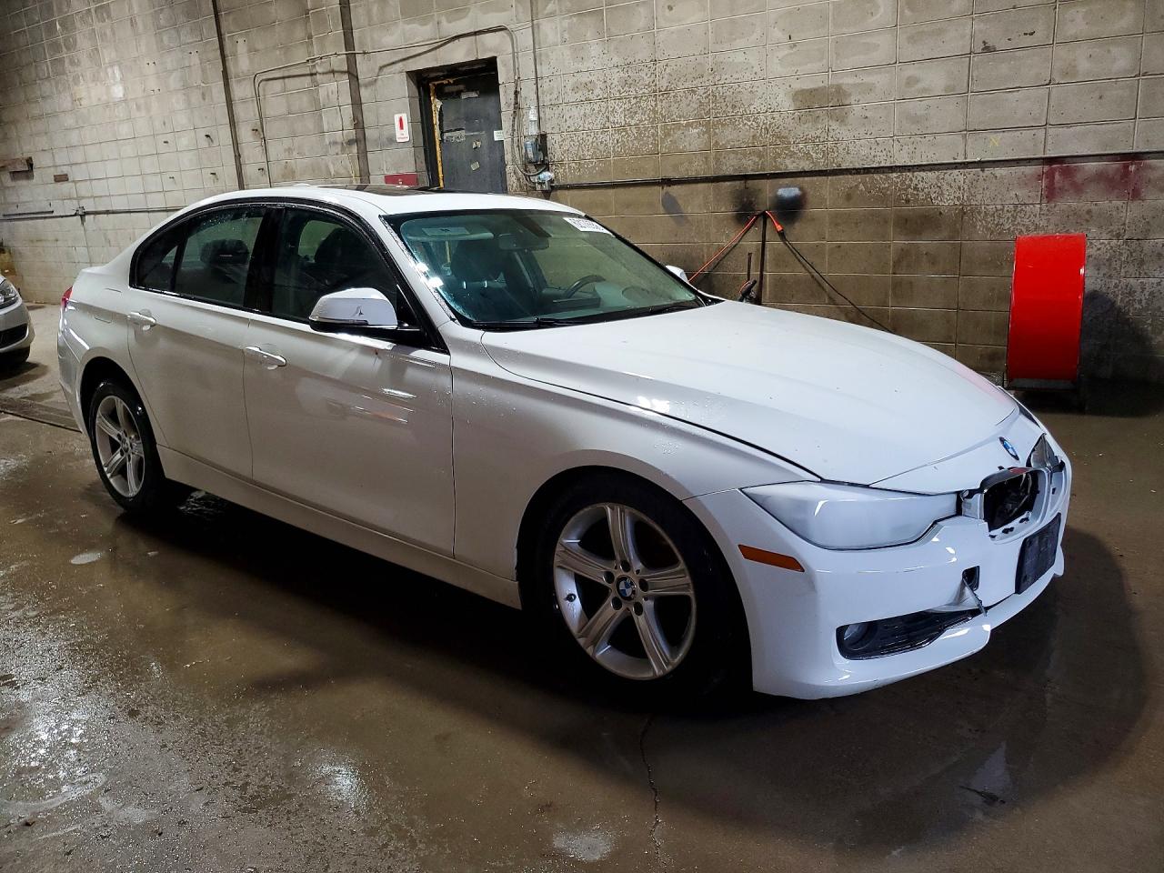 2015 Bmw 320 I Xdrive White vin: WBA3C3C58FP662886