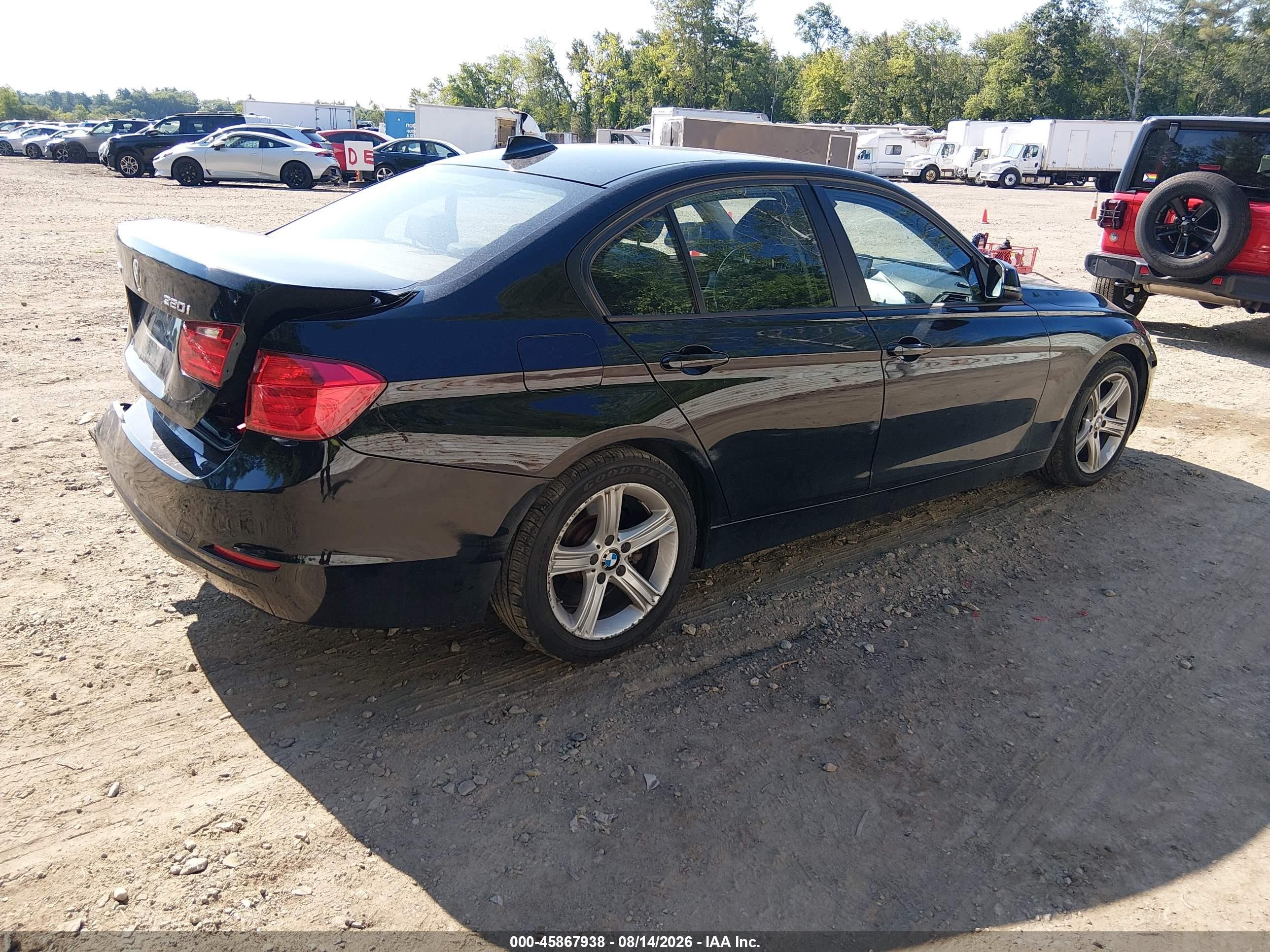 2013 Bmw 320i Xdrive Black vin: WBA3C3C59DF146524