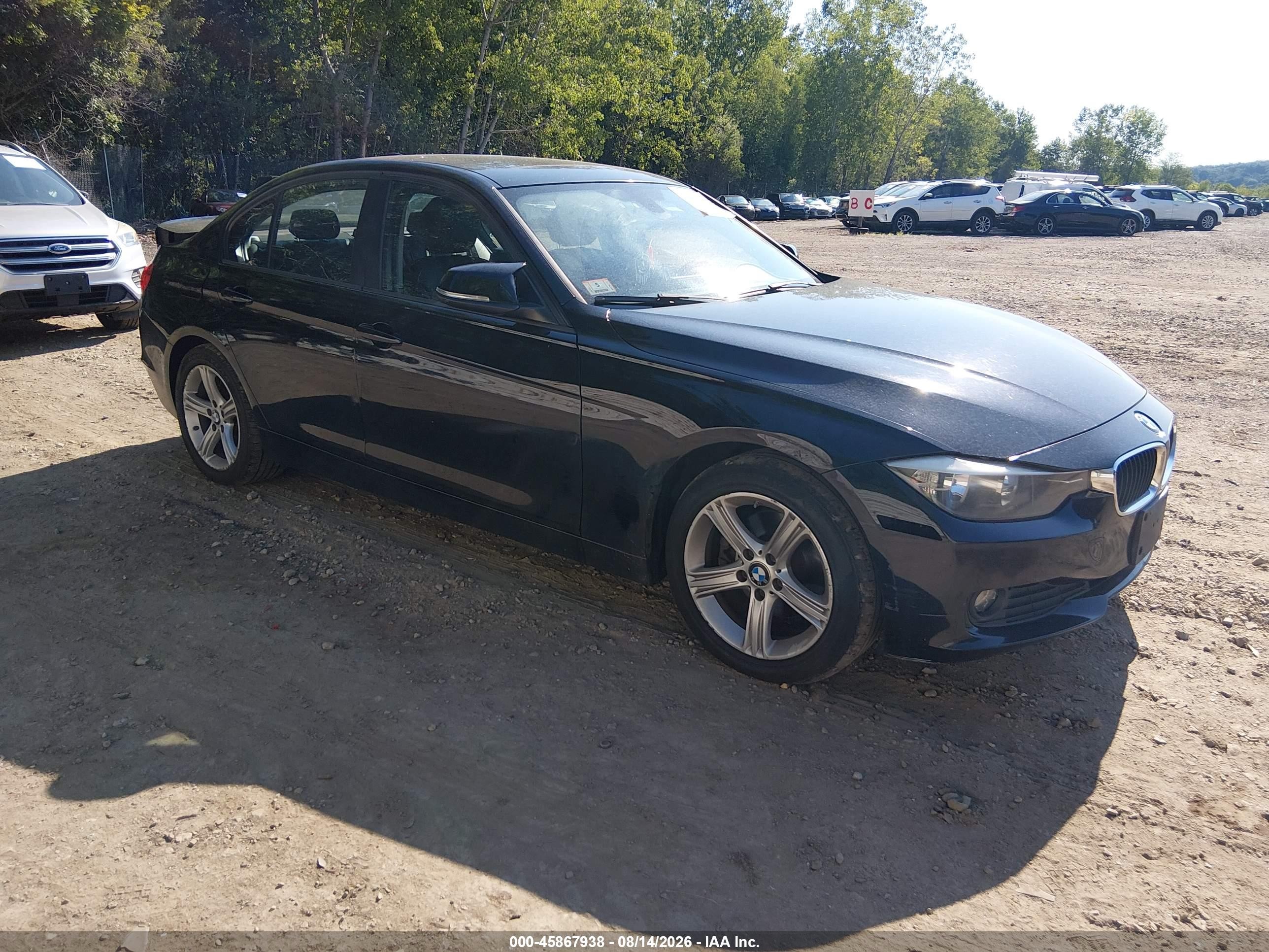 2013 Bmw 320i Xdrive Black vin: WBA3C3C59DF146524