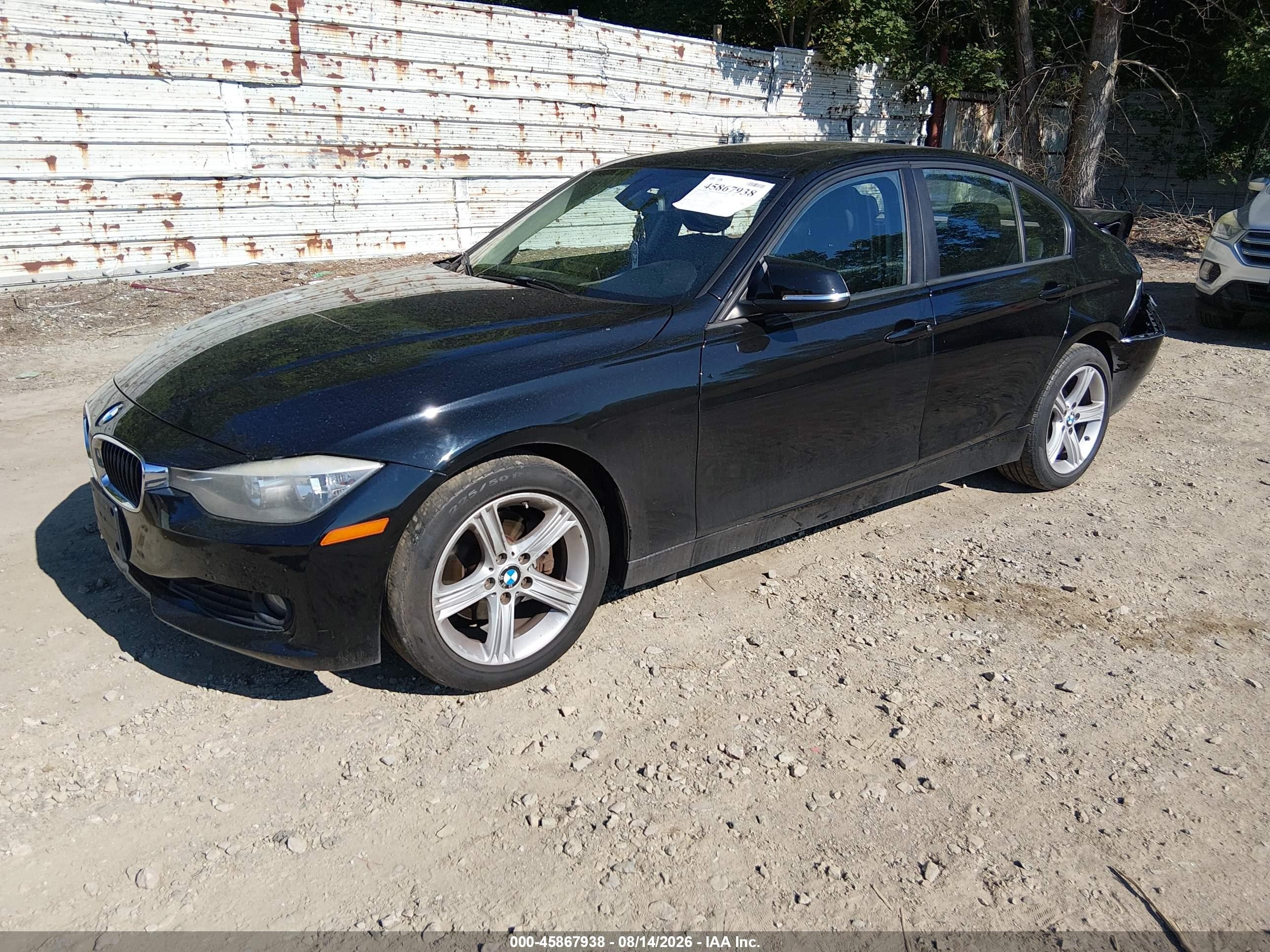 2013 Bmw 320i Xdrive Black vin: WBA3C3C59DF146524