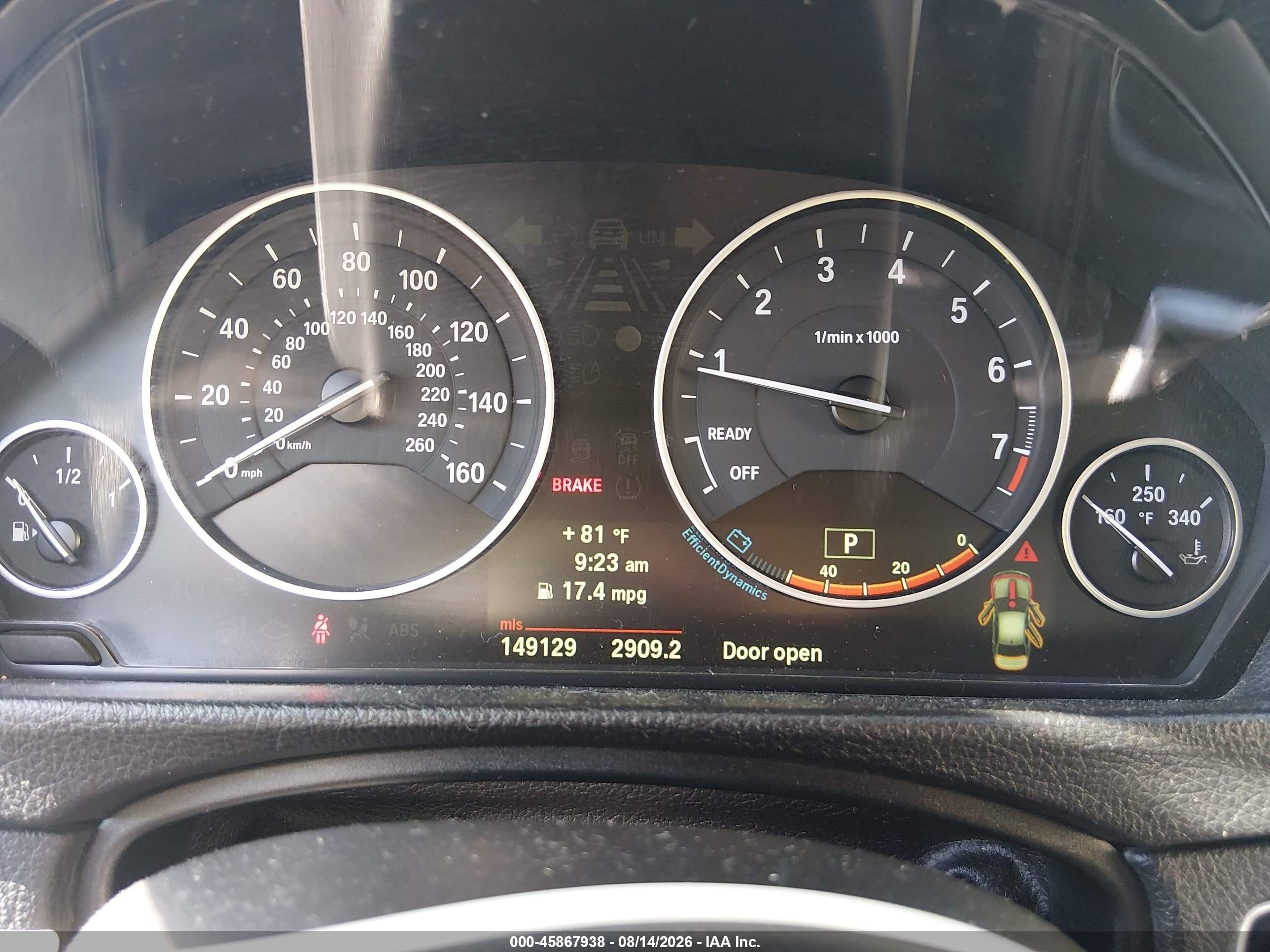 2013 Bmw 320i Xdrive Black vin: WBA3C3C59DF146524