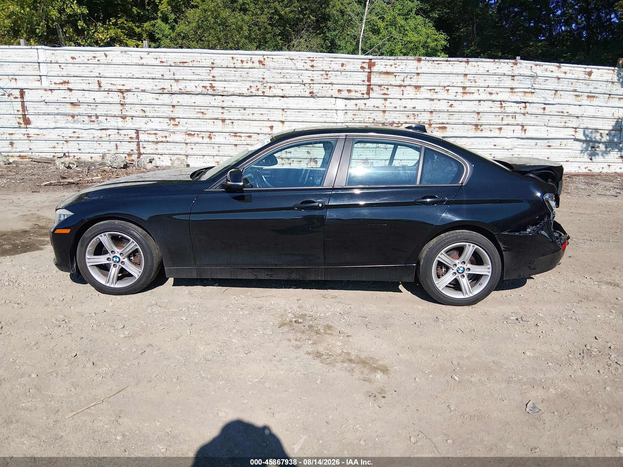 2013 Bmw 320i Xdrive Black vin: WBA3C3C59DF146524