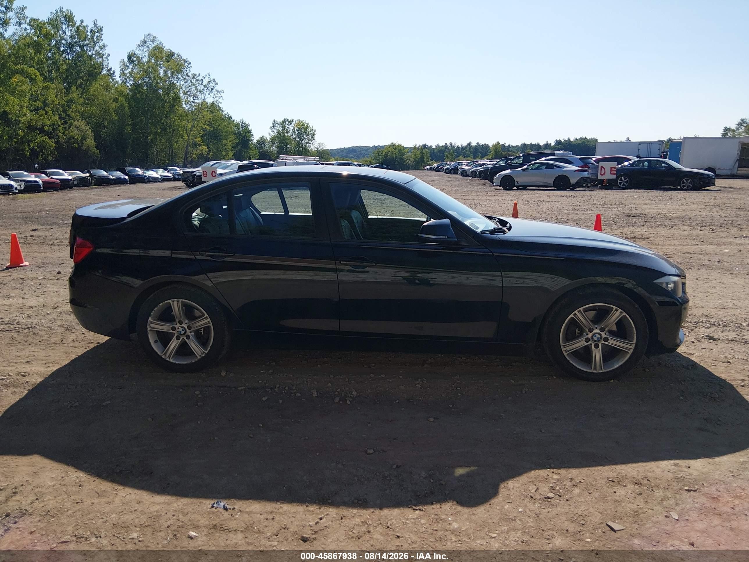 2013 Bmw 320i Xdrive Black vin: WBA3C3C59DF146524
