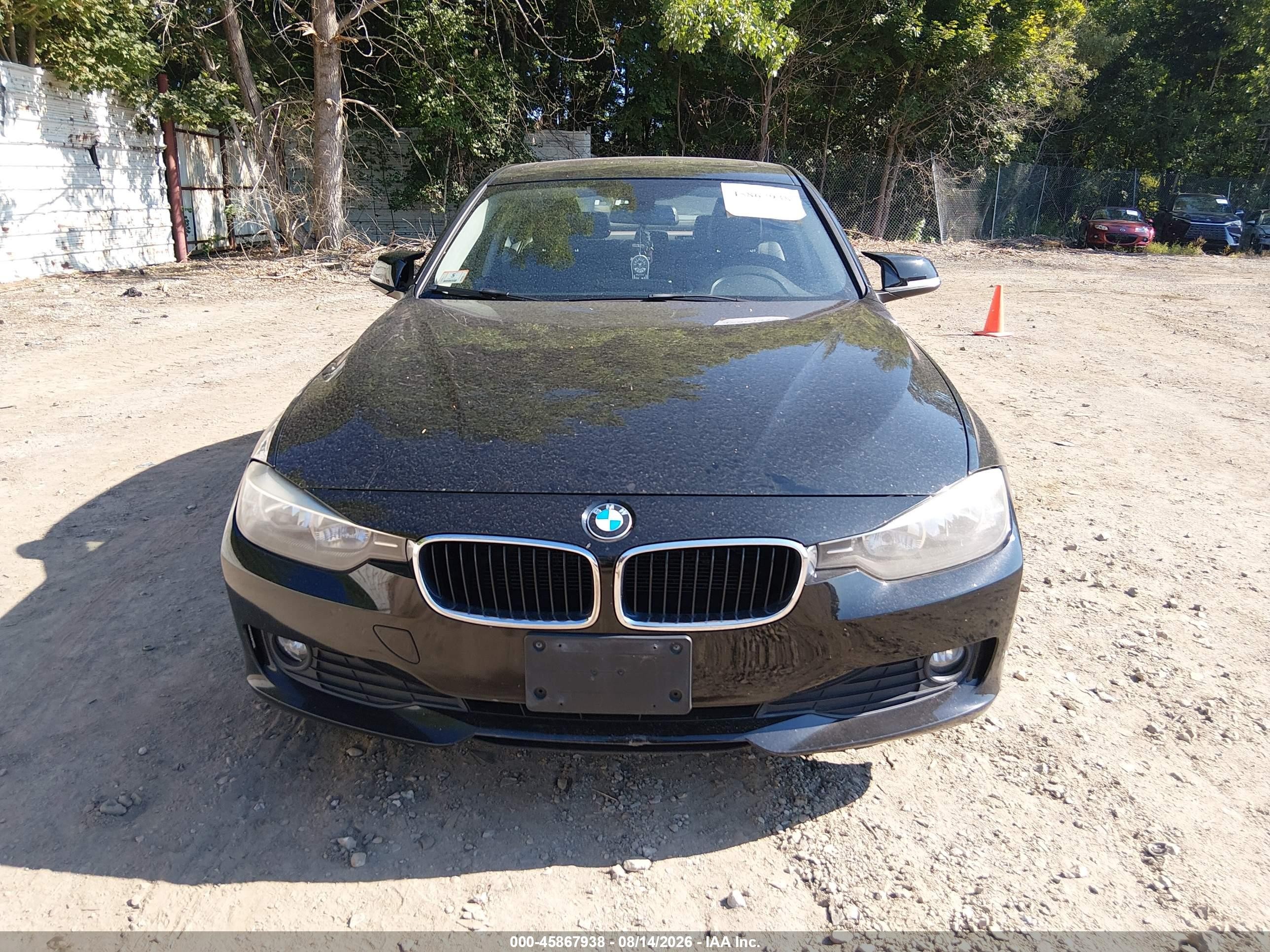 2013 Bmw 320i Xdrive Black vin: WBA3C3C59DF146524