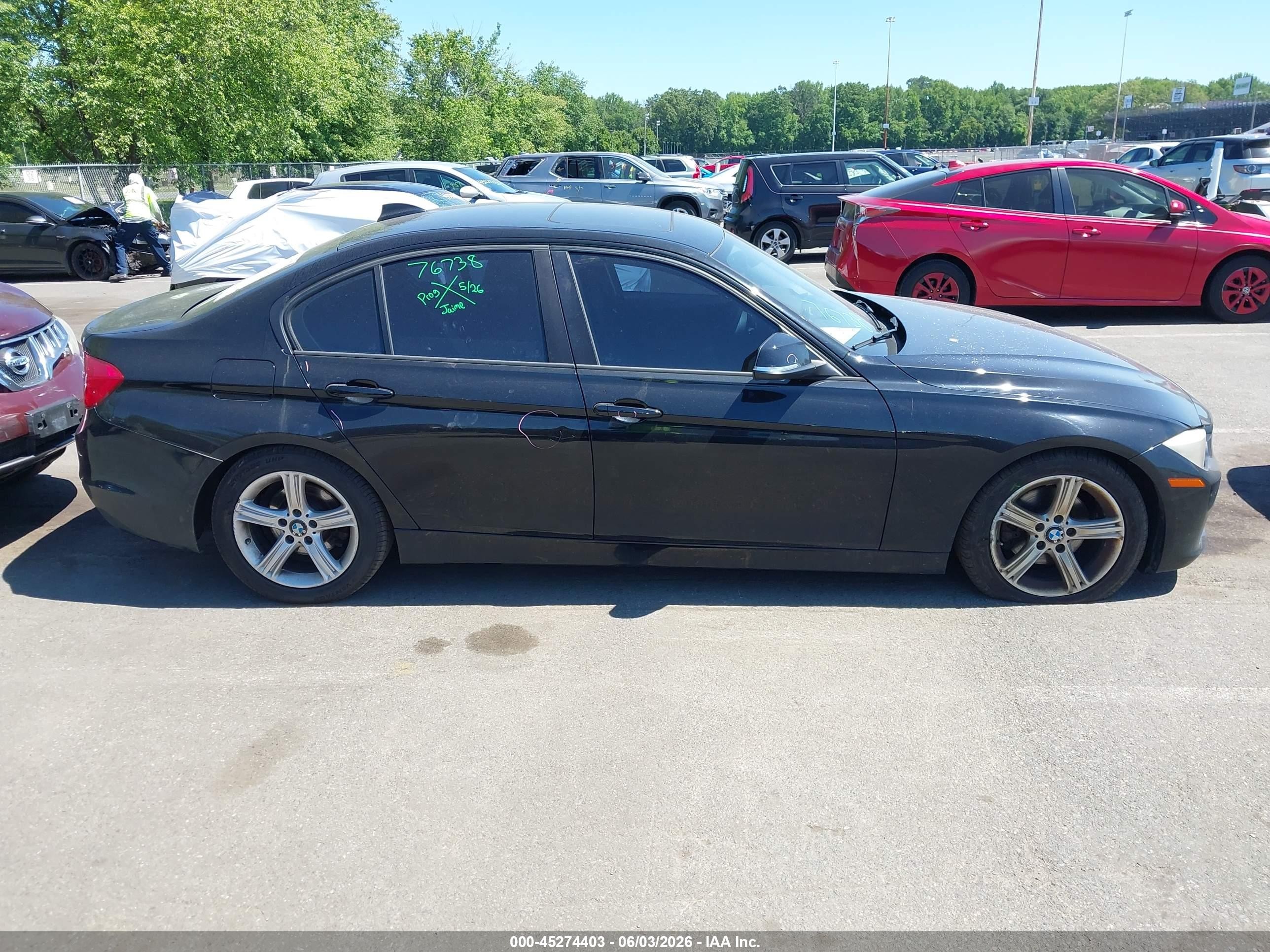2015 Bmw 320i Xdrive Black vin: WBA3C3C59FK201791