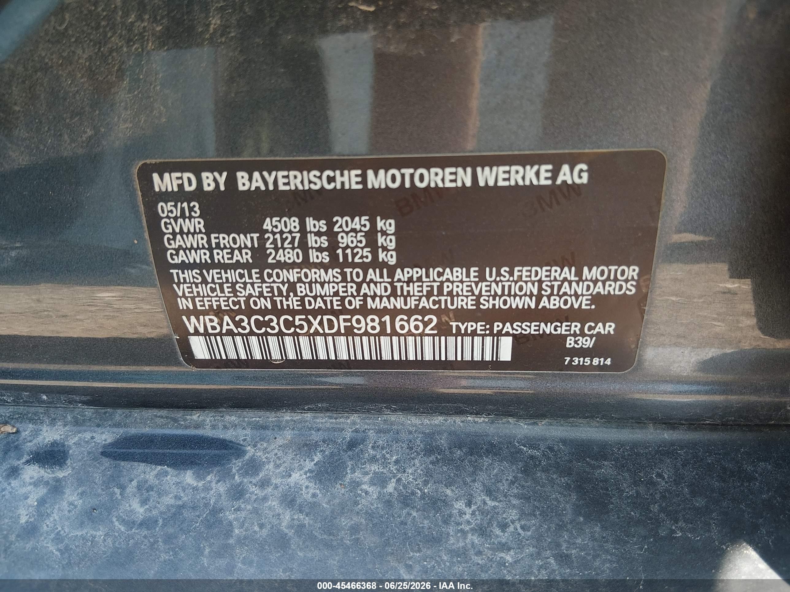 2013 Bmw 320i Xdrive Silver vin: WBA3C3C5XDF981662