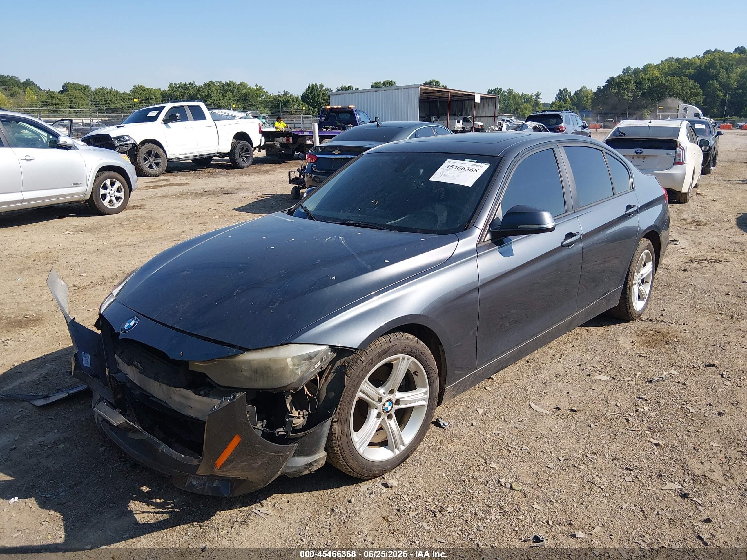 2013 Bmw 320i Xdrive Silver vin: WBA3C3C5XDF981662