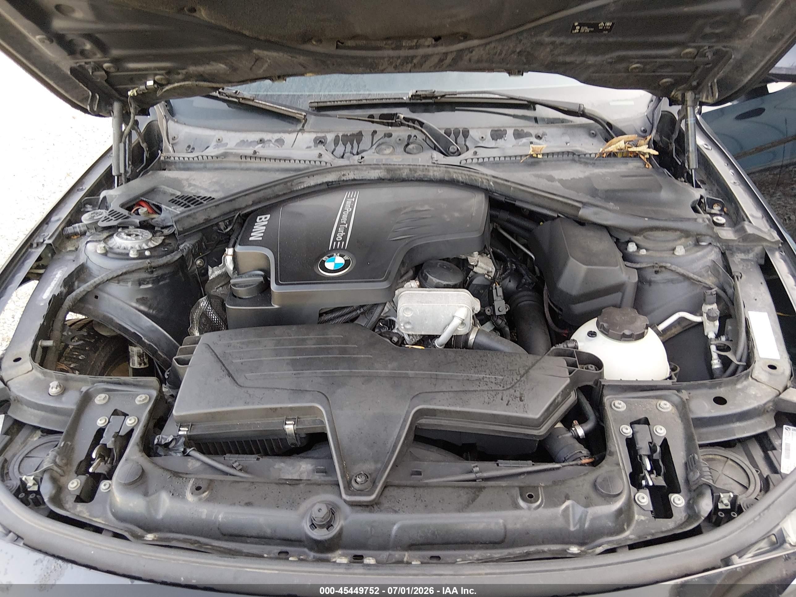 2015 Bmw 320i Xdrive Черный vin: WBA3C3C5XFK202206