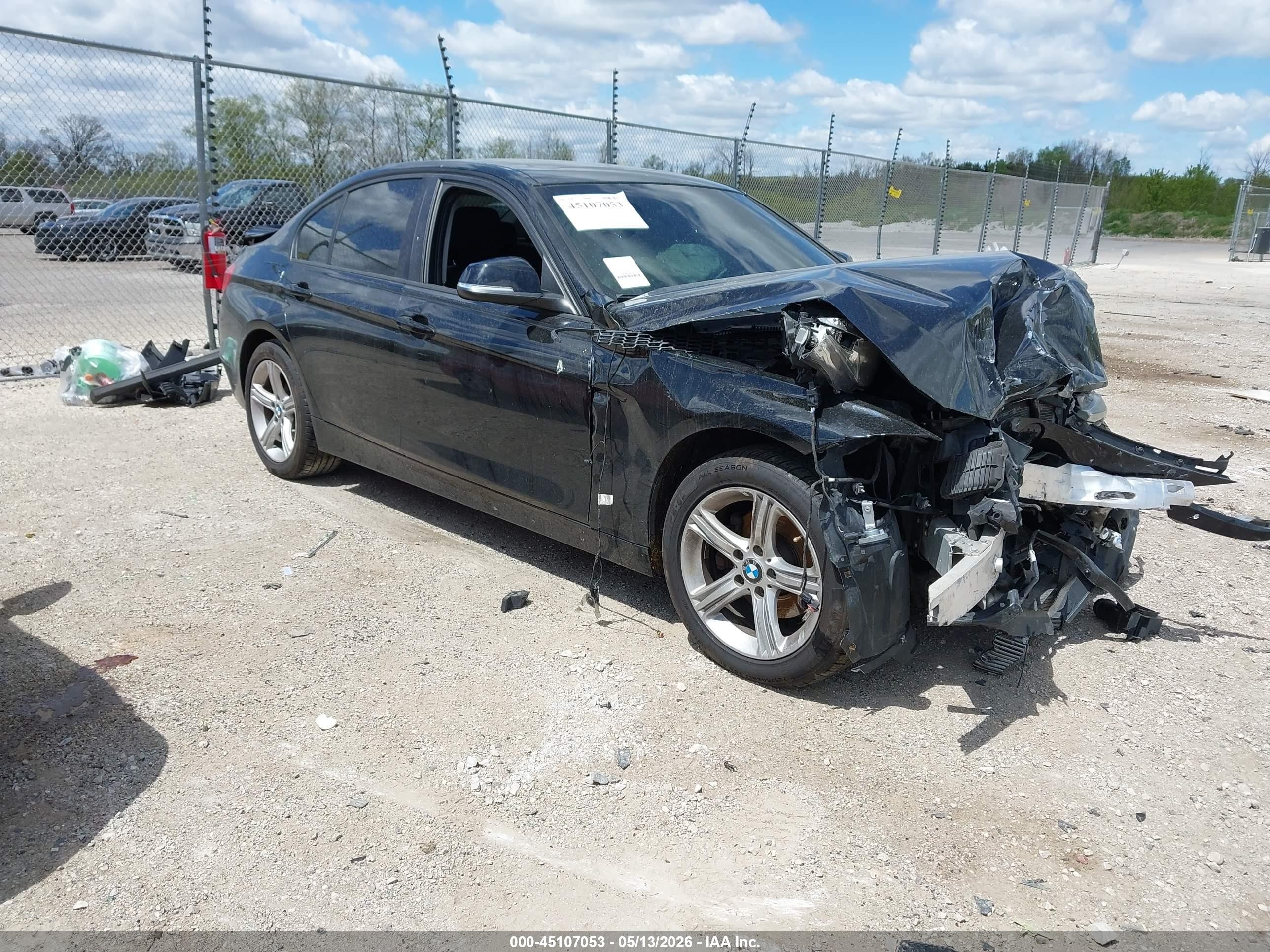2015 Bmw 320i Xdrive Black vin: WBA3C3C5XFK203081