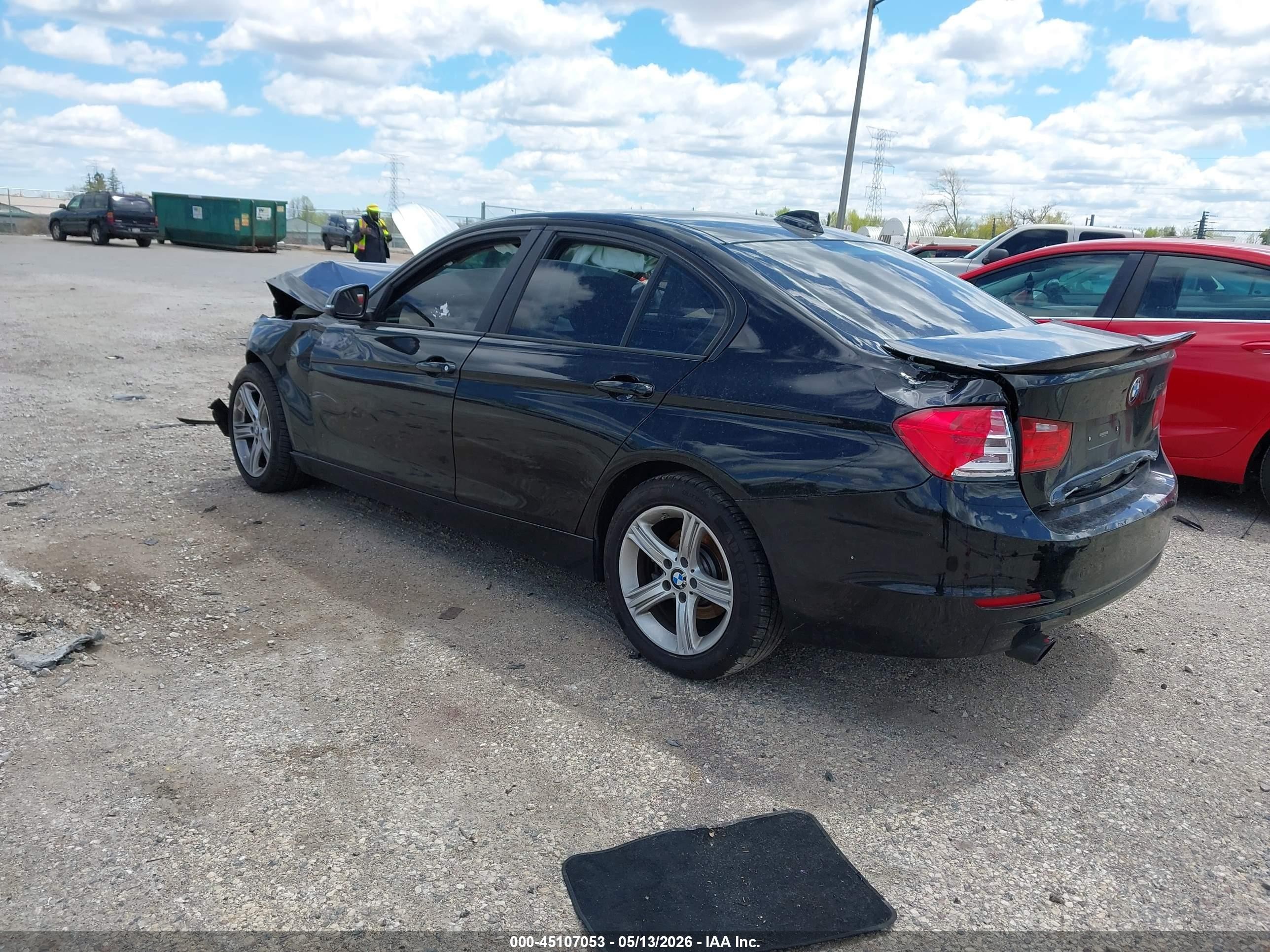 2015 Bmw 320i Xdrive Black vin: WBA3C3C5XFK203081