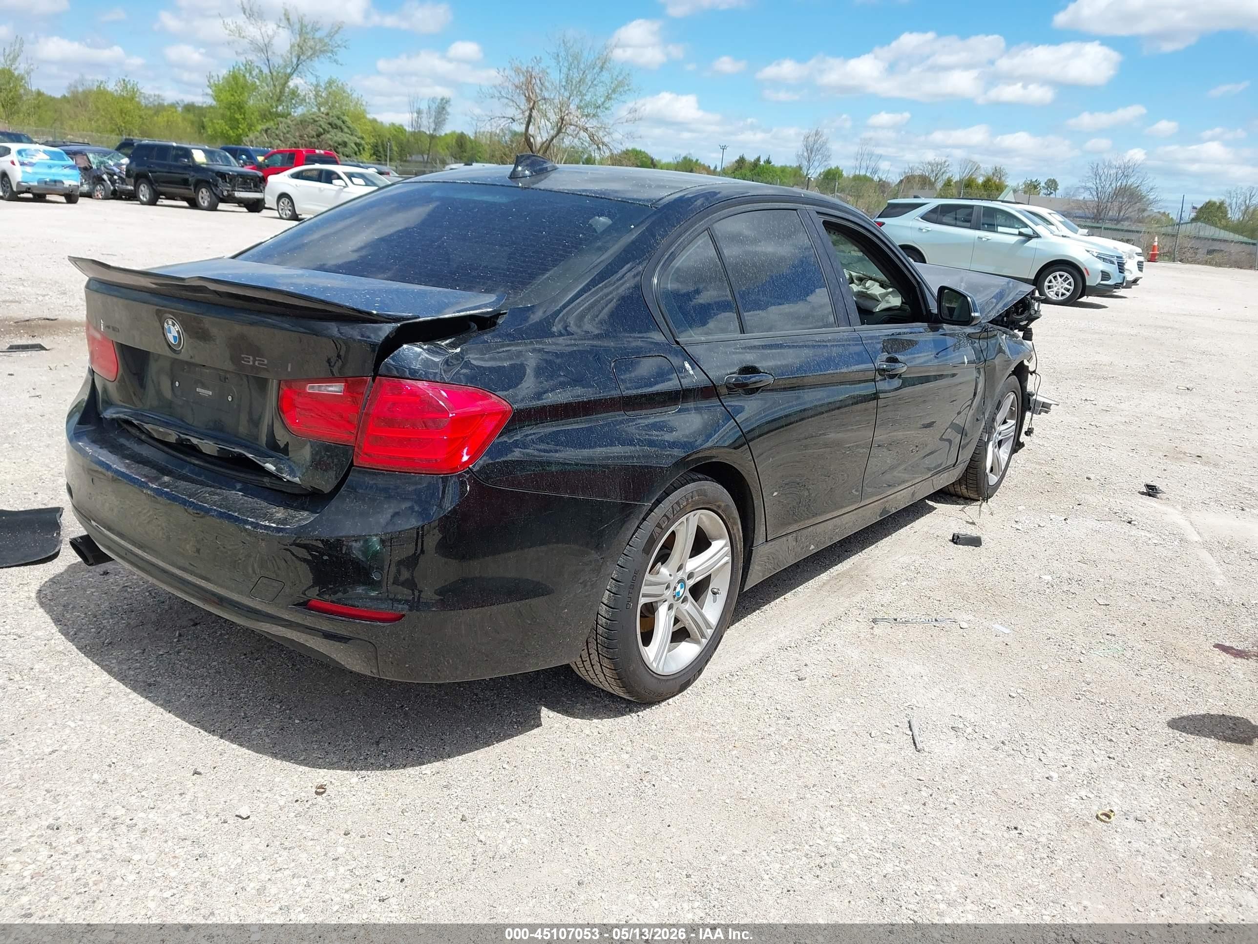 2015 Bmw 320i Xdrive Black vin: WBA3C3C5XFK203081