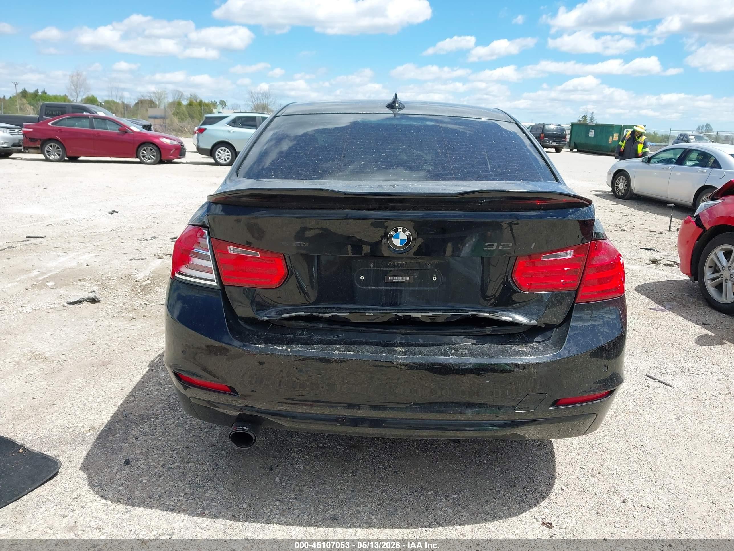 2015 Bmw 320i Xdrive Black vin: WBA3C3C5XFK203081