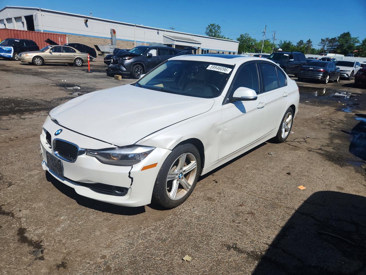 2014 Bmw 320 I Xdrive White vin: WBA3C3G50ENR25585