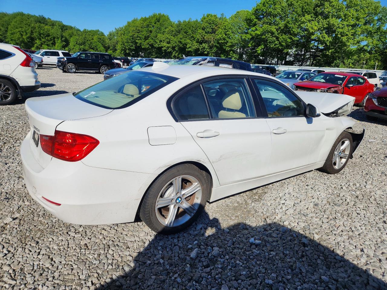 2014 Bmw 320 I Xdrive White vin: WBA3C3G50ENS68111