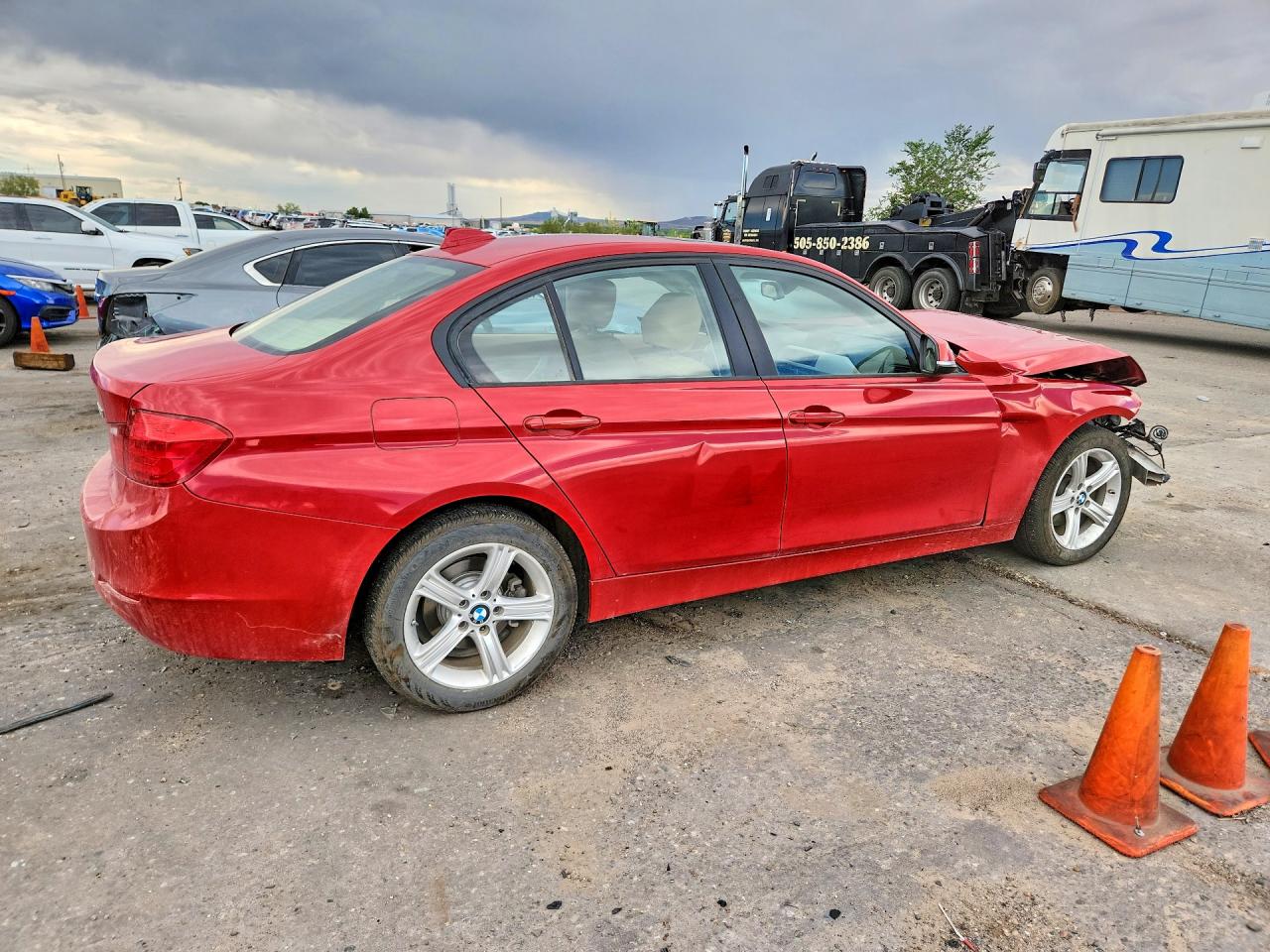 2014 Bmw 320 I Xdrive Red vin: WBA3C3G50ENS71235