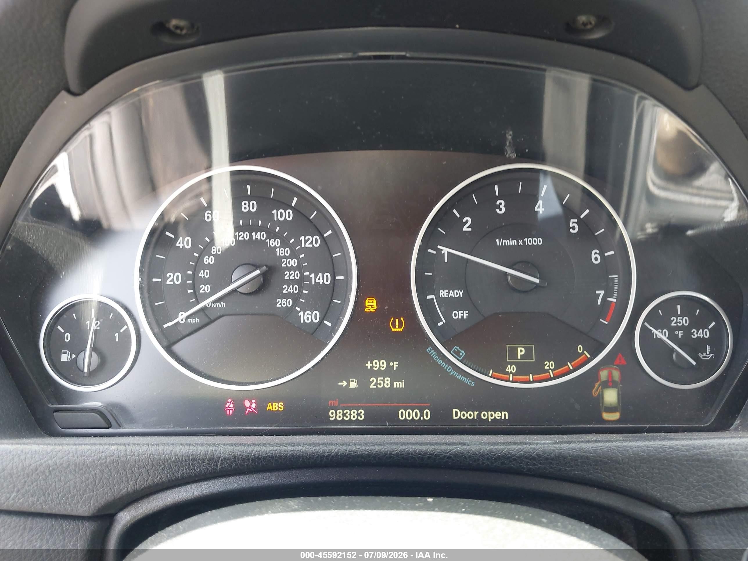 2015 Bmw 320i Xdrive Silver vin: WBA3C3G50FNT52320