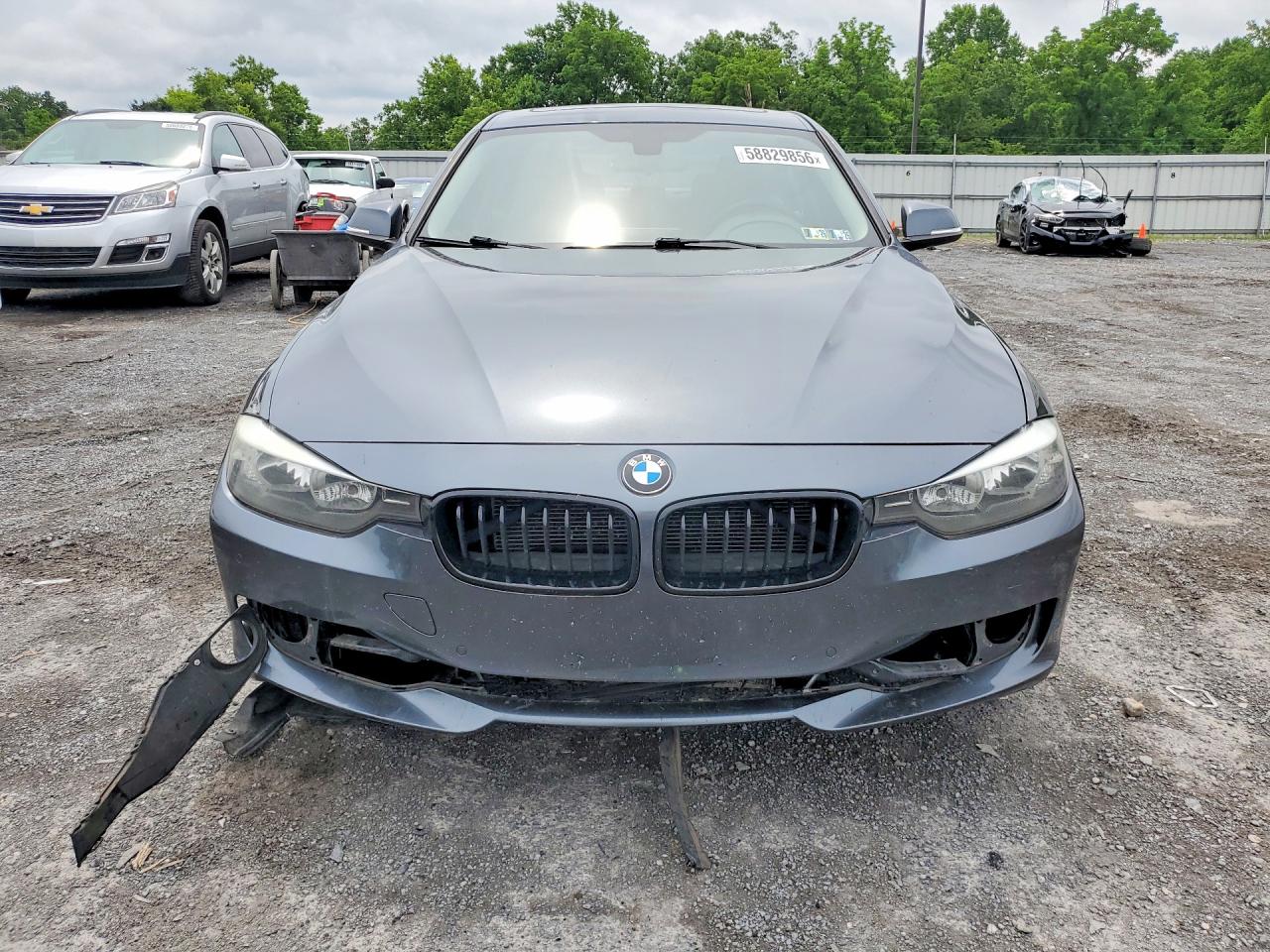 2015 Bmw 320 I Xdrive Gray vin: WBA3C3G51FNS75621