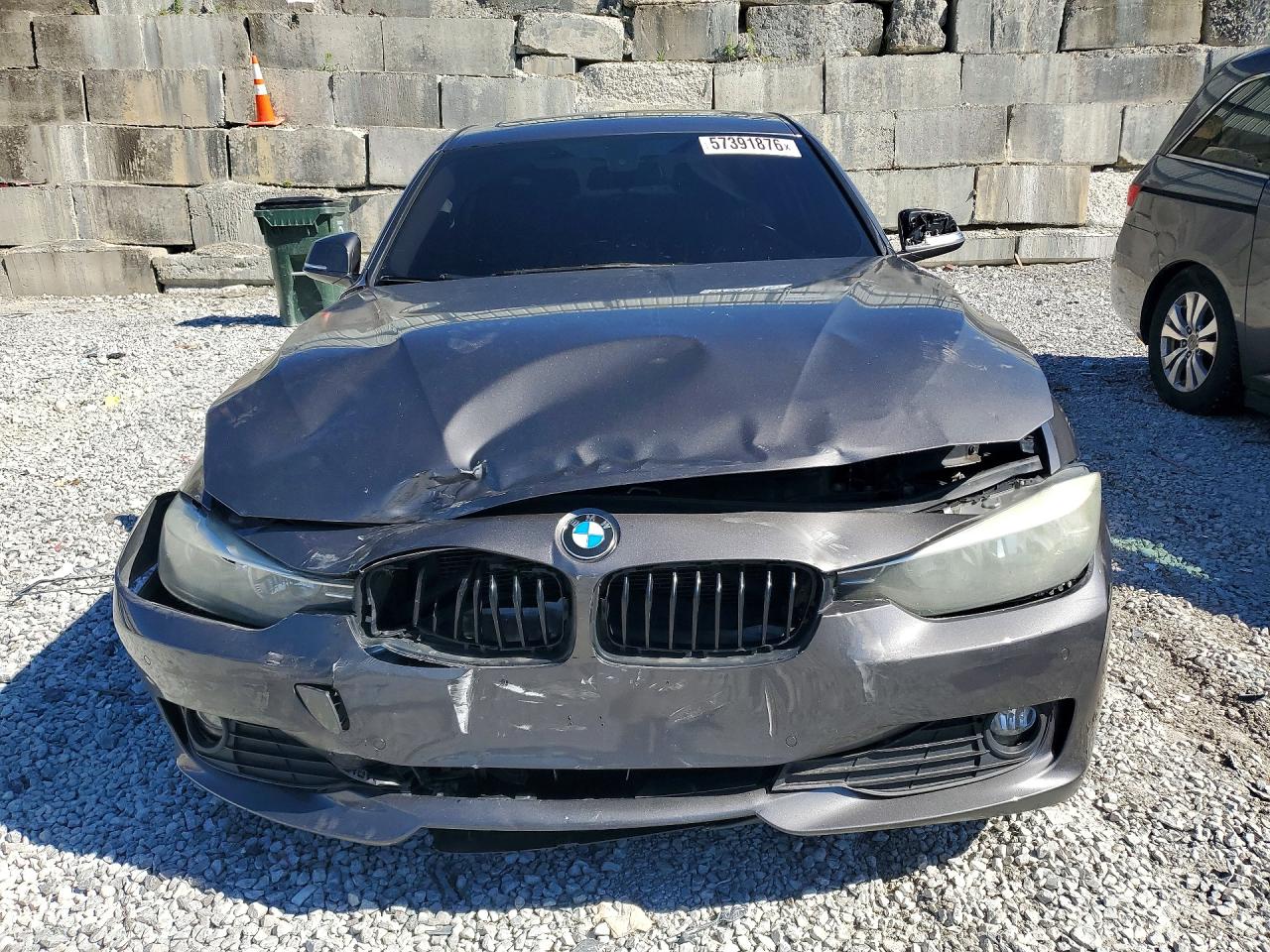 2015 Bmw 320 I Xdrive Gray vin: WBA3C3G51FNT51838