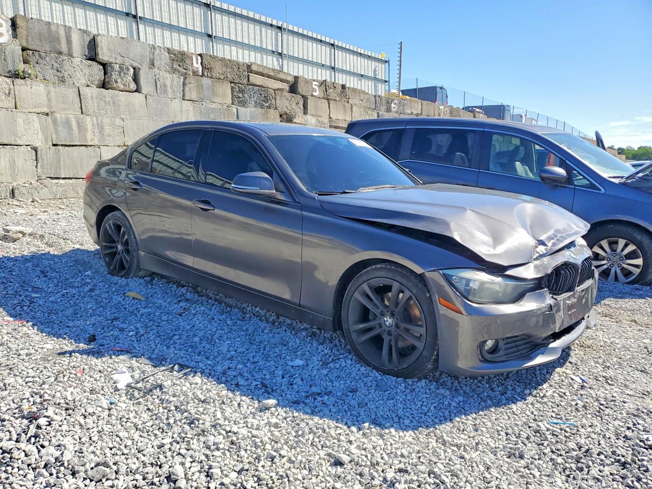 2015 Bmw 320 I Xdrive Gray vin: WBA3C3G51FNT51838