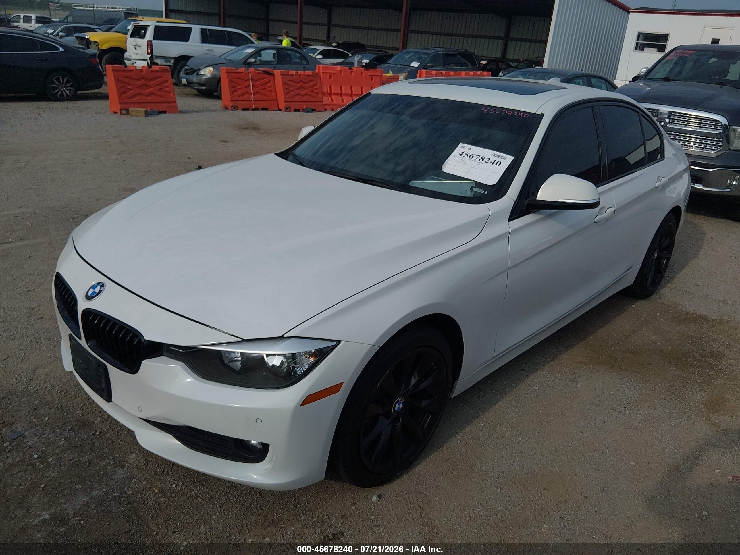 2015 Bmw 320i Xdrive White vin: WBA3C3G51FNT51869