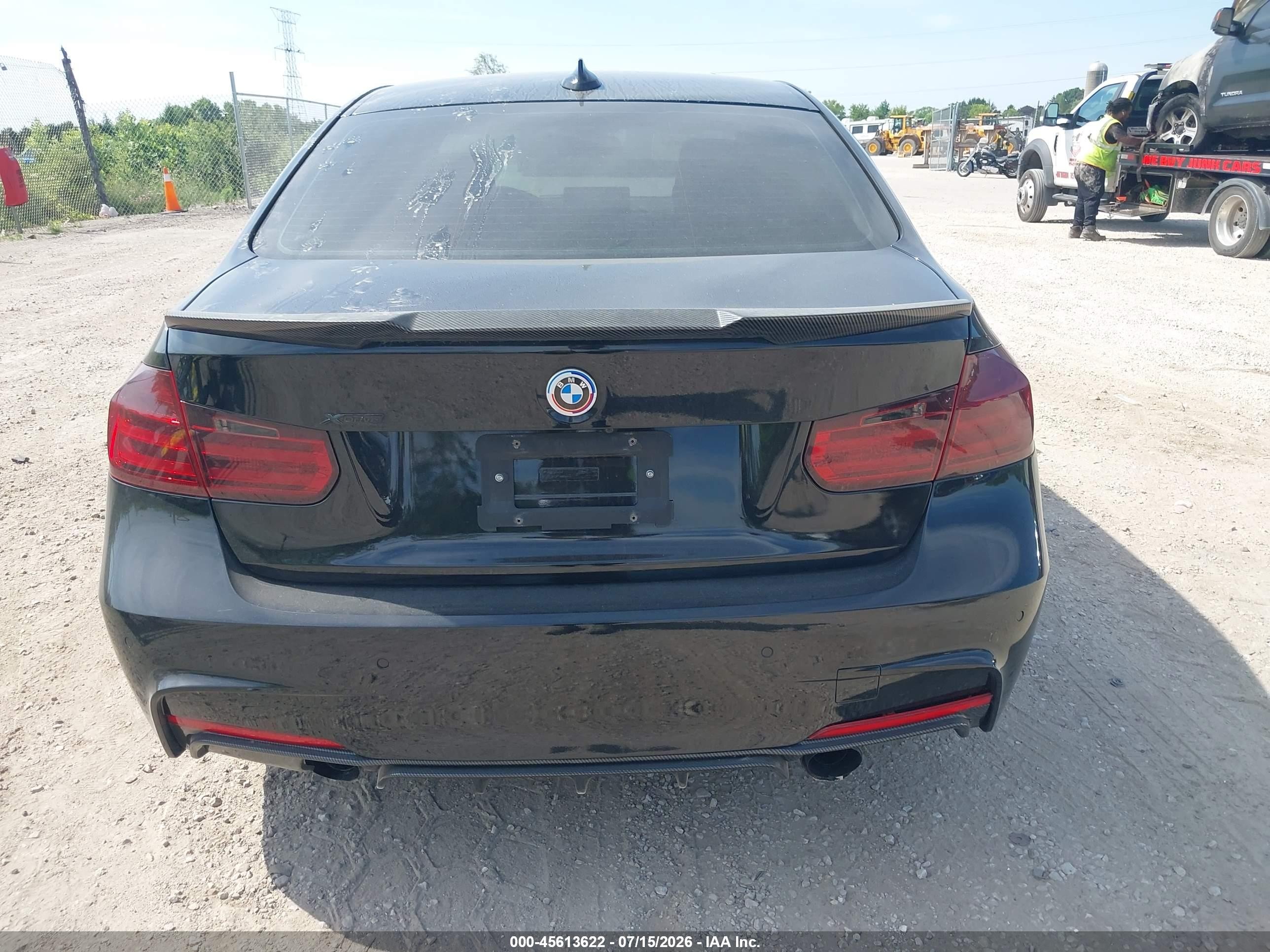 2015 Bmw 320i Xdrive Black vin: WBA3C3G51FNT52438