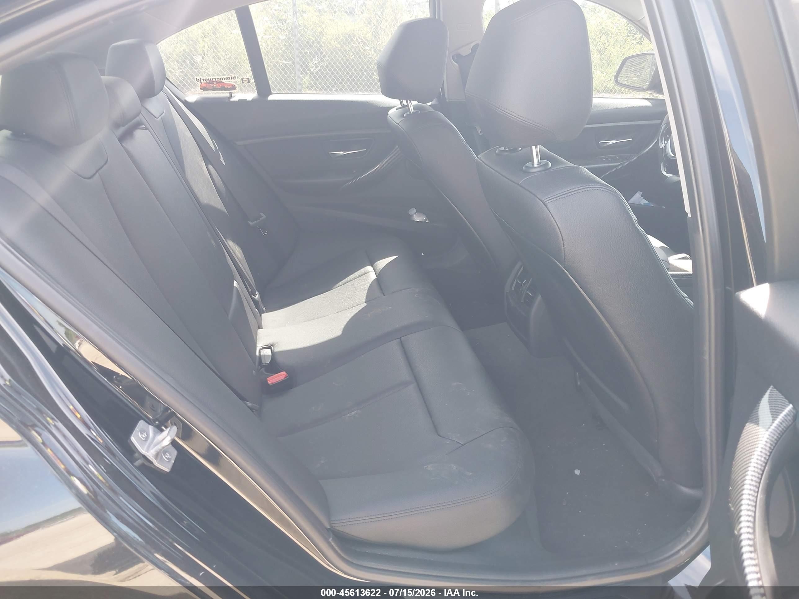 2015 Bmw 320i Xdrive Black vin: WBA3C3G51FNT52438