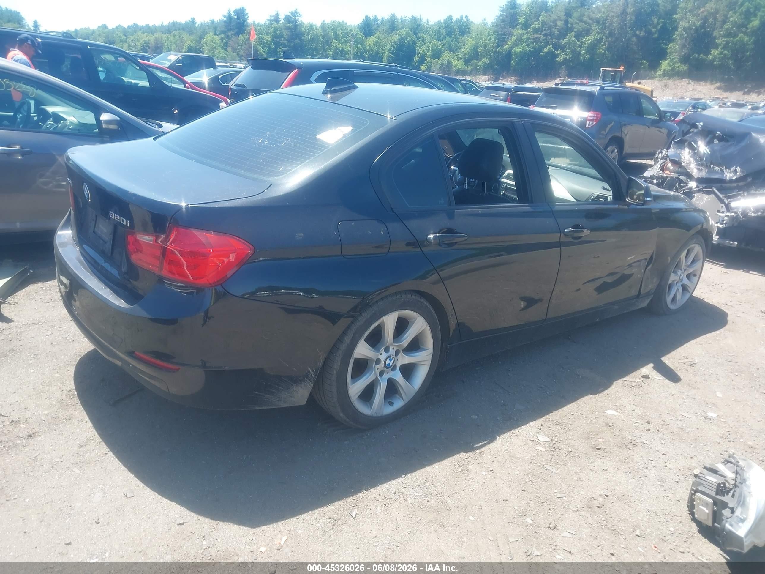 2014 Bmw 320i Xdrive Black vin: WBA3C3G52ENS72404