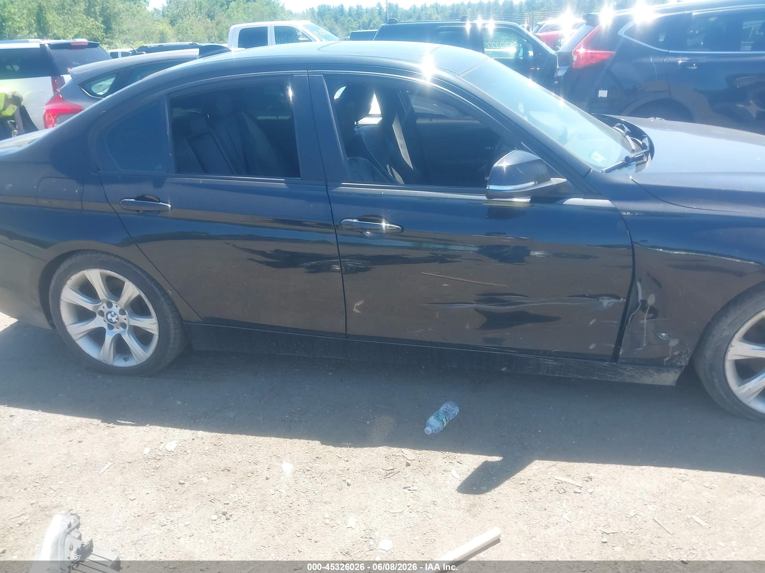 2014 Bmw 320i Xdrive Black vin: WBA3C3G52ENS72404