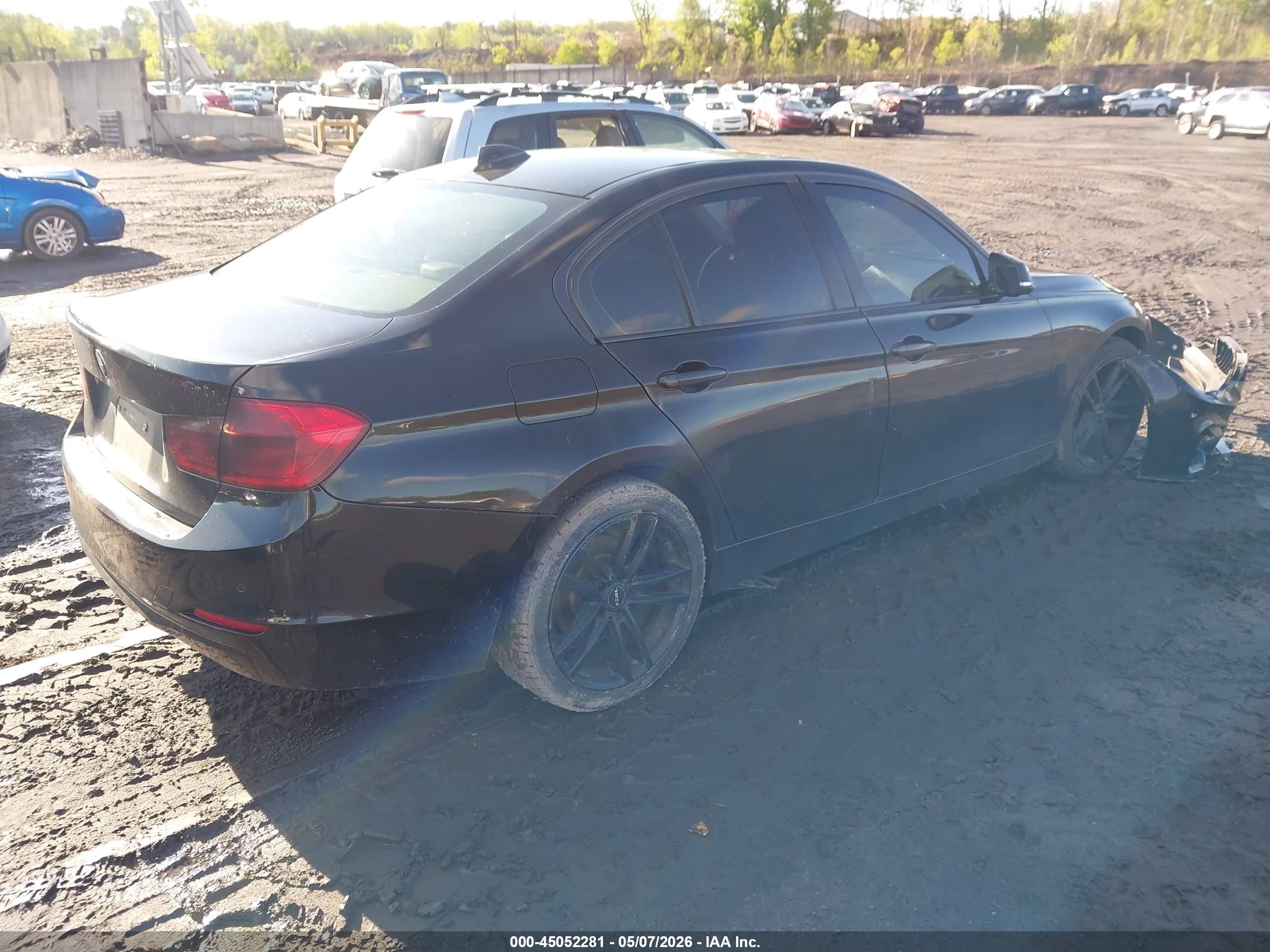 2015 Bmw 320i Xdrive Black vin: WBA3C3G52FNT52514