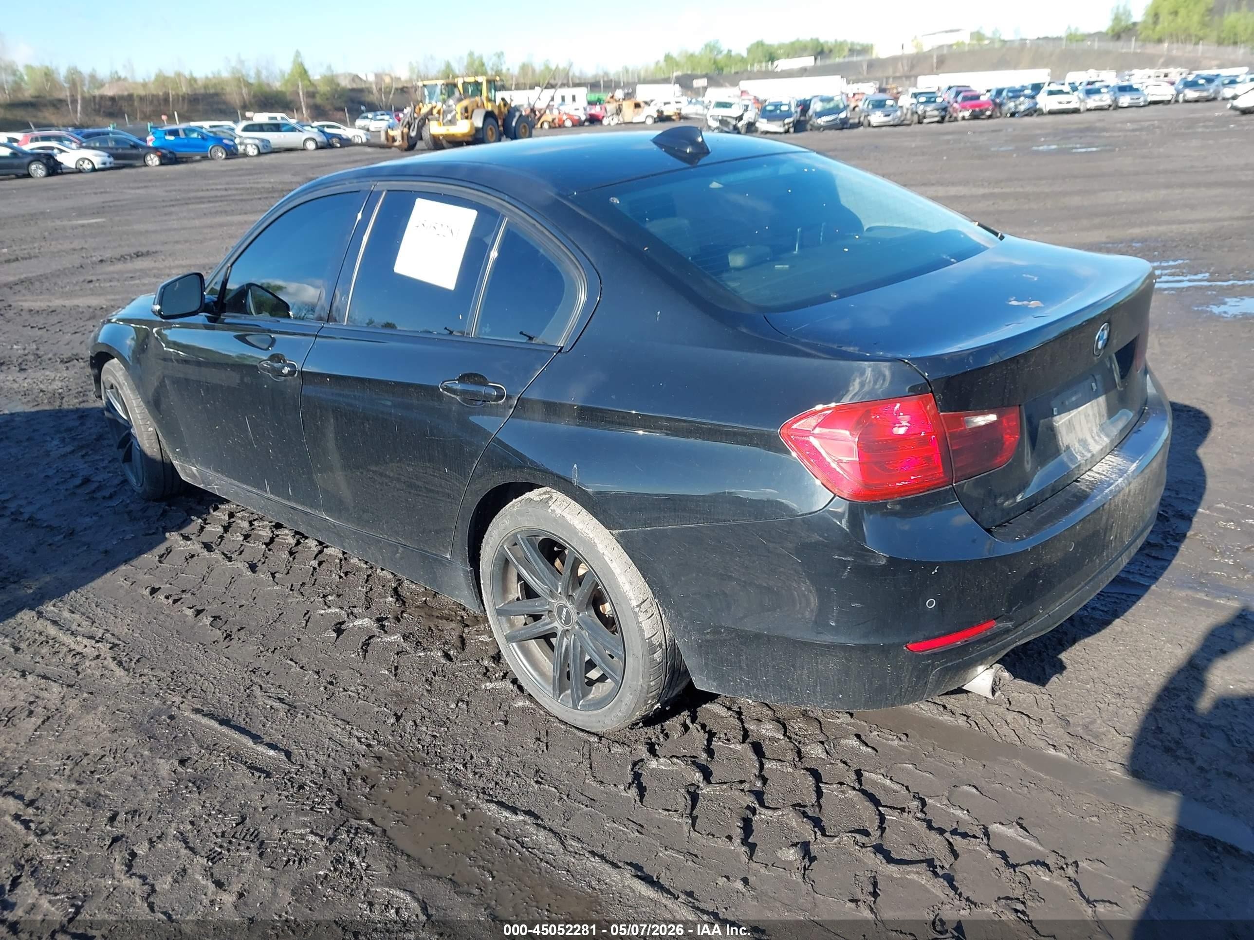 2015 Bmw 320i Xdrive Black vin: WBA3C3G52FNT52514