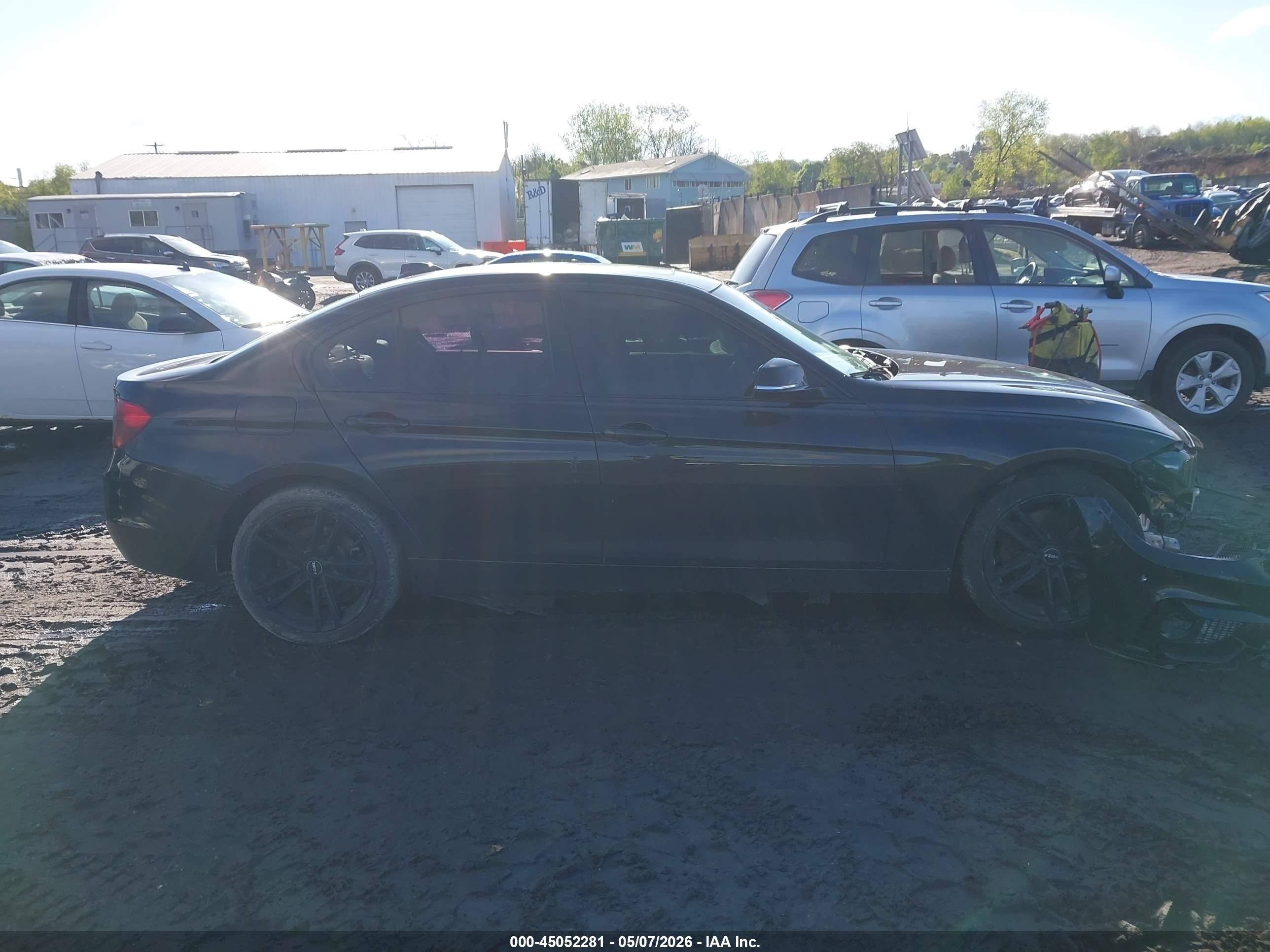 2015 Bmw 320i Xdrive Black vin: WBA3C3G52FNT52514